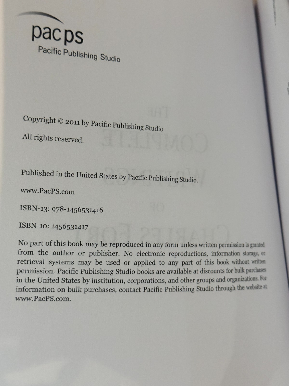 The Complete Writings of Charles Fort: The Book of the Damned 2024 PB Book NMt