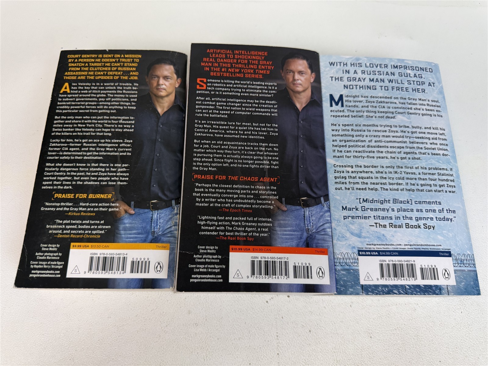 Mark Greaney Lot 1st 14 Gray Man Paperbacks Gray Man to Midnight Black