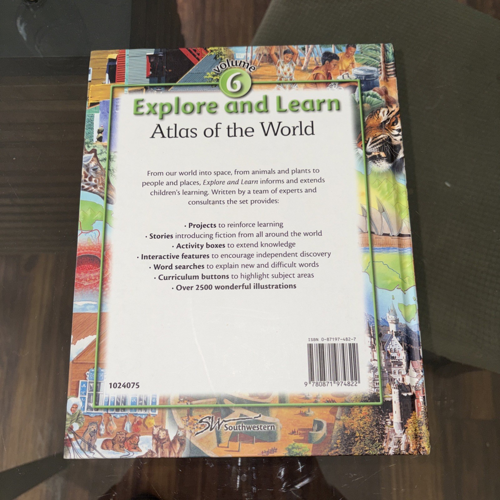 Explore and Learn Volume 6 Atlas of the World Hardcover Educational Homeschool