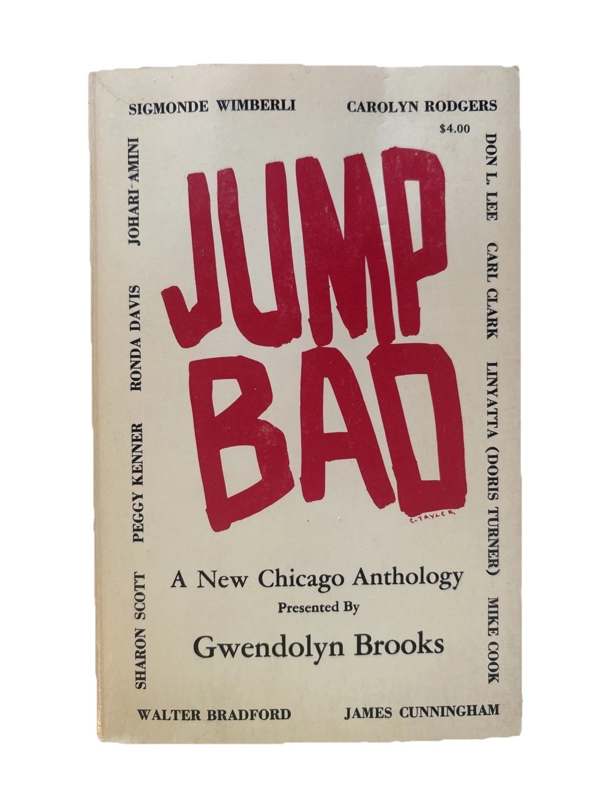 Jump Bad: A New Chicago Anthology By Gwendolyn Brooks 1972 PB 1st Ed 2nd Print