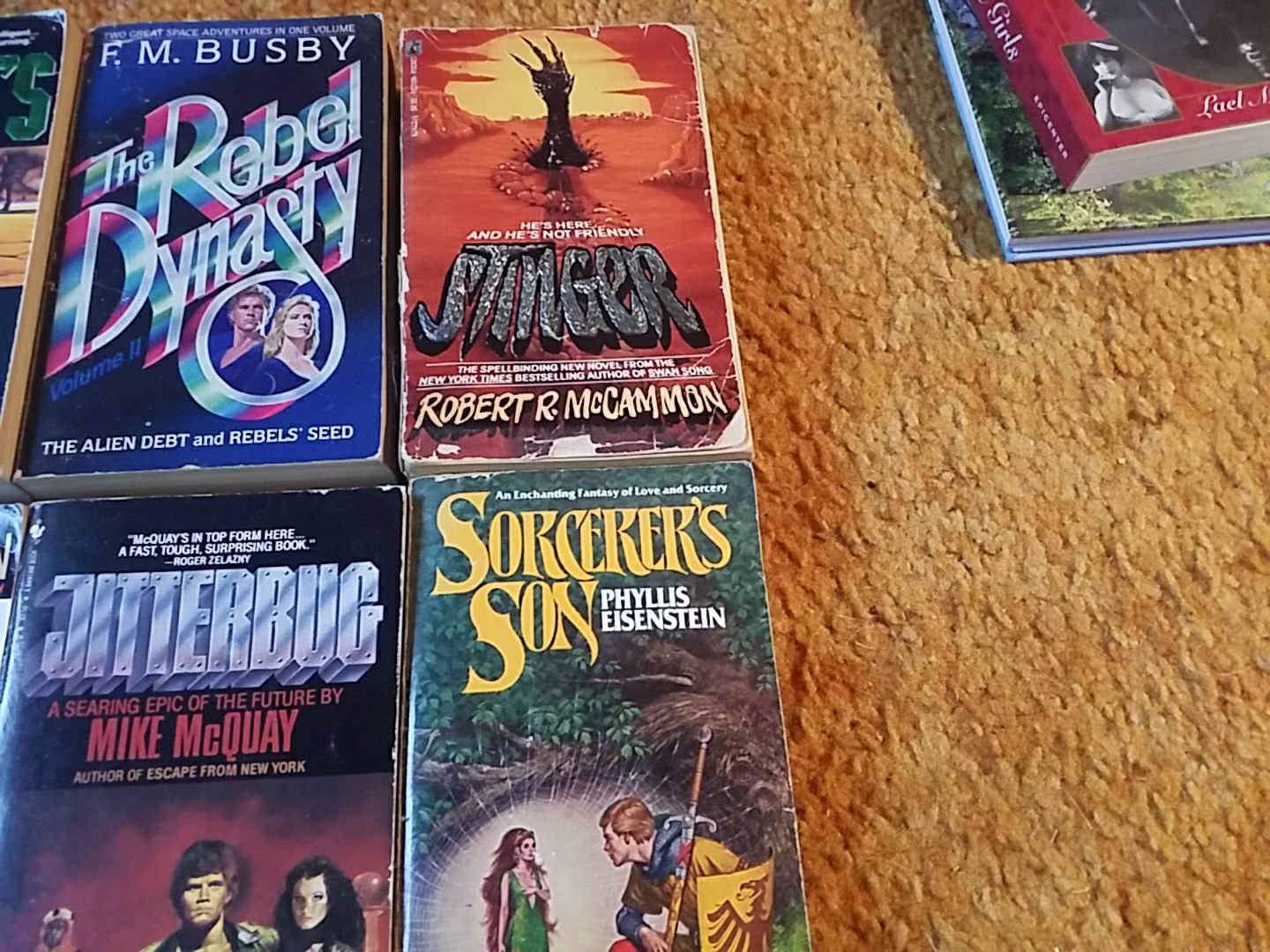 Large lot of 10 Mixed Vintage Fantasy Sci-fi Classic Books, Various Authors PB 1