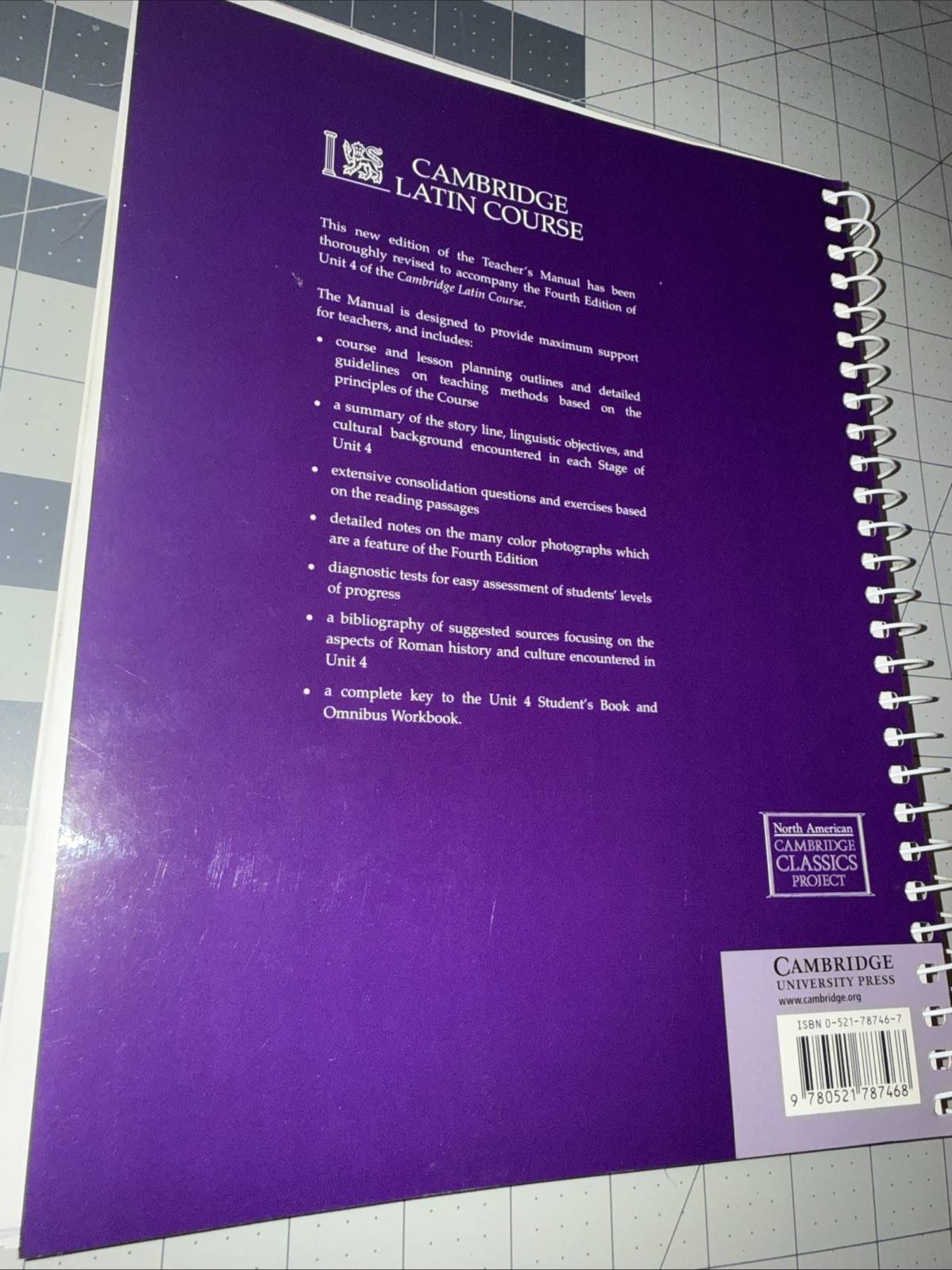Cambridge Latin Course Unit 4 Teacher’s Manual North American edition (North…