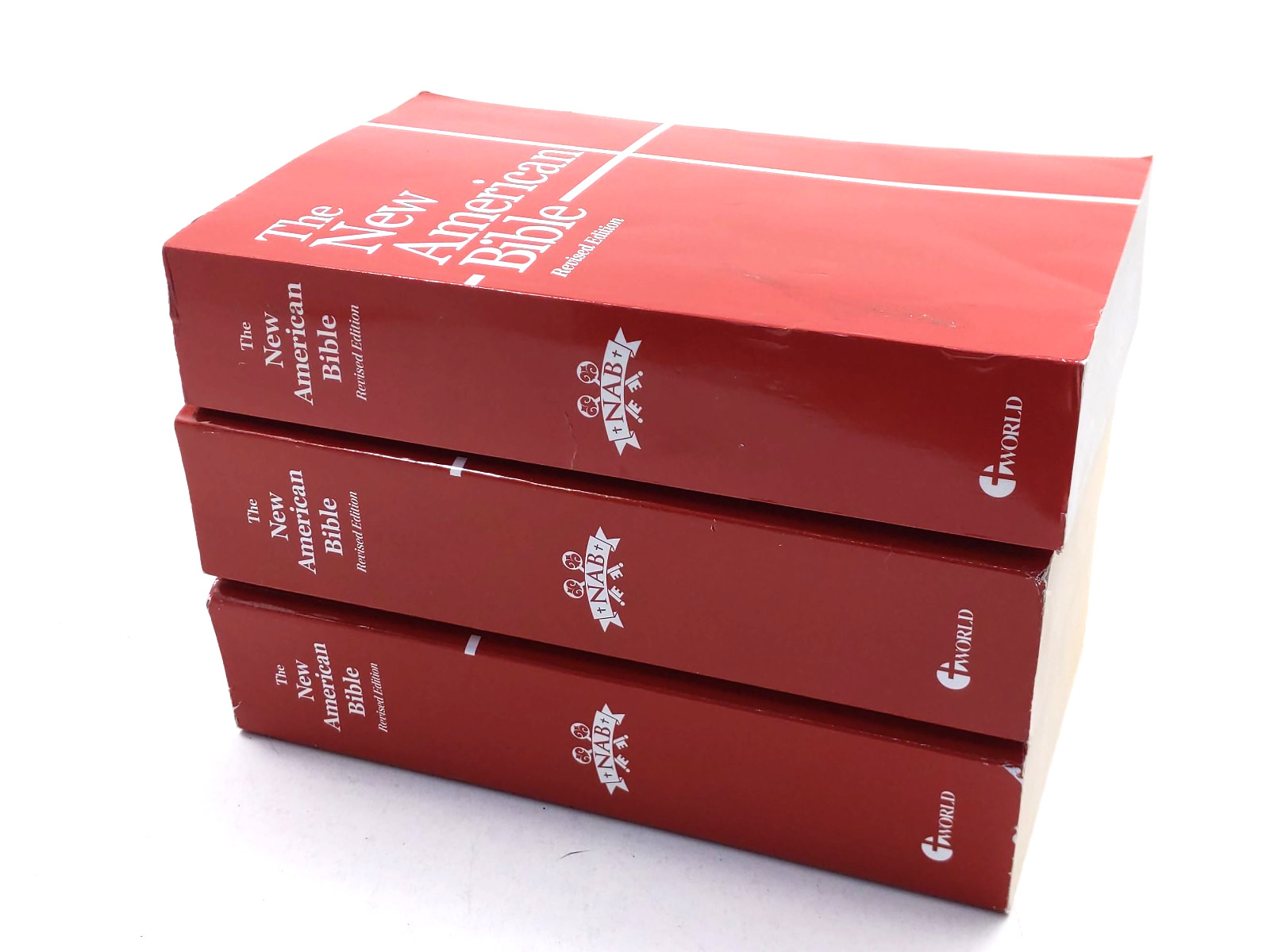 NAB The New American Bible Revised Edition World Catholic Press Lot of 3