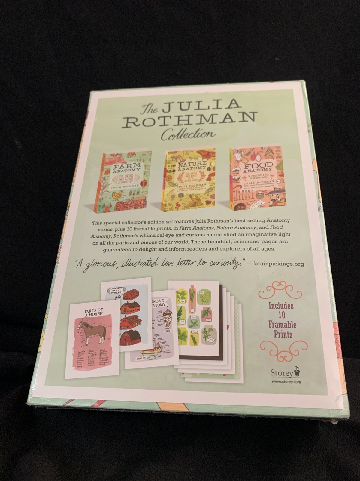 CLEAN NEW SEALED FRESH! Julia Rothman Collection 3 Book Box Set NATURE FARM FOOD