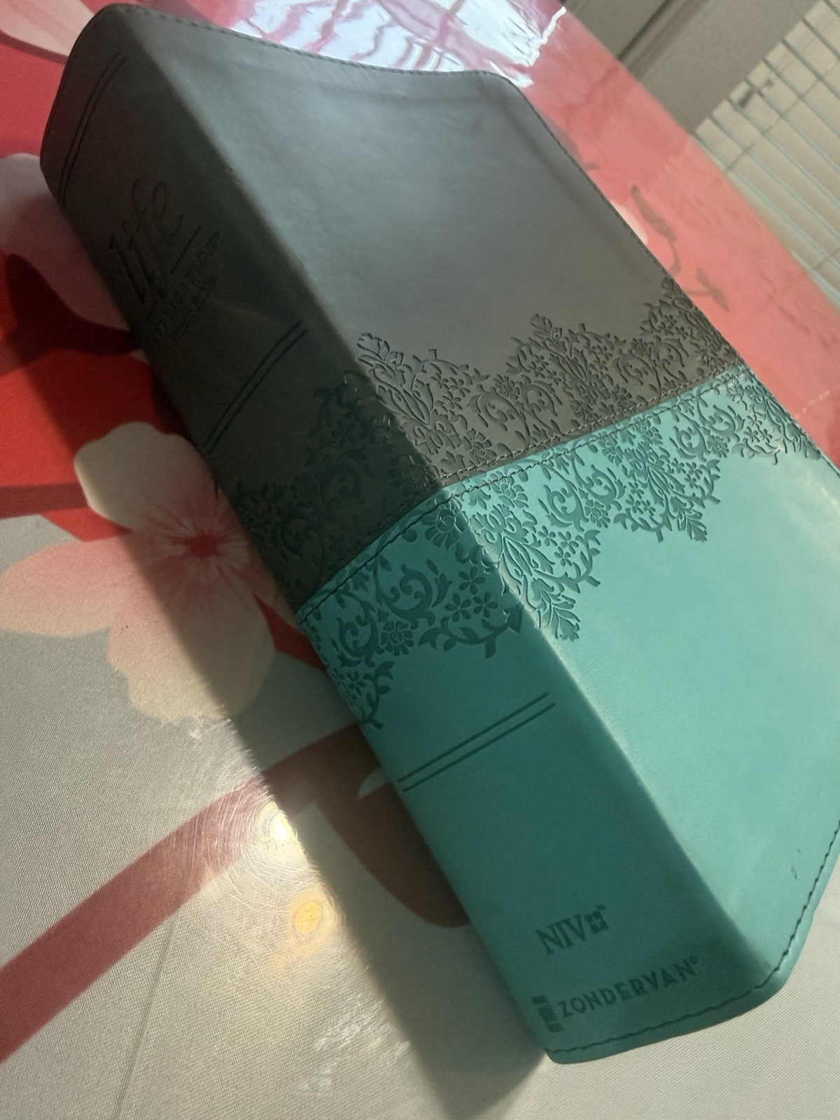 NIV Life Application Study Bible 3rd Edition Zondervan Gray Teal