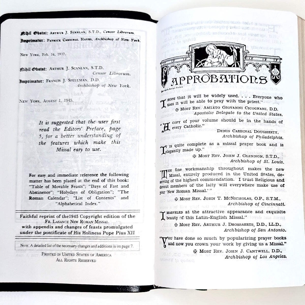 Father Lasance “The New Roman Missal” (1945) for the Traditional Latin Mass