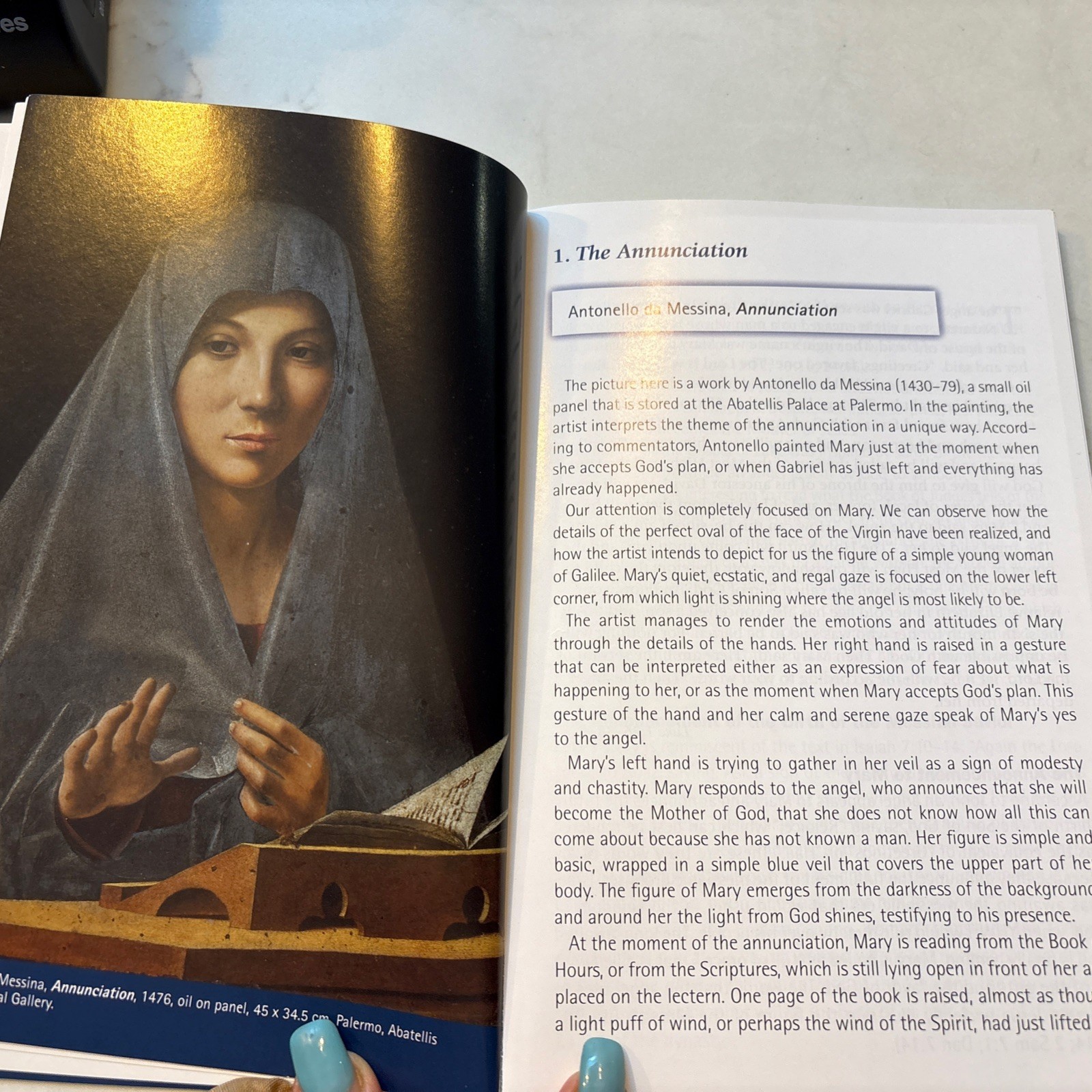AVE MARIA: SEE, LEARN, AND MEDITATE ON THE MYSTERIES OF The Rosary By M. Poggio