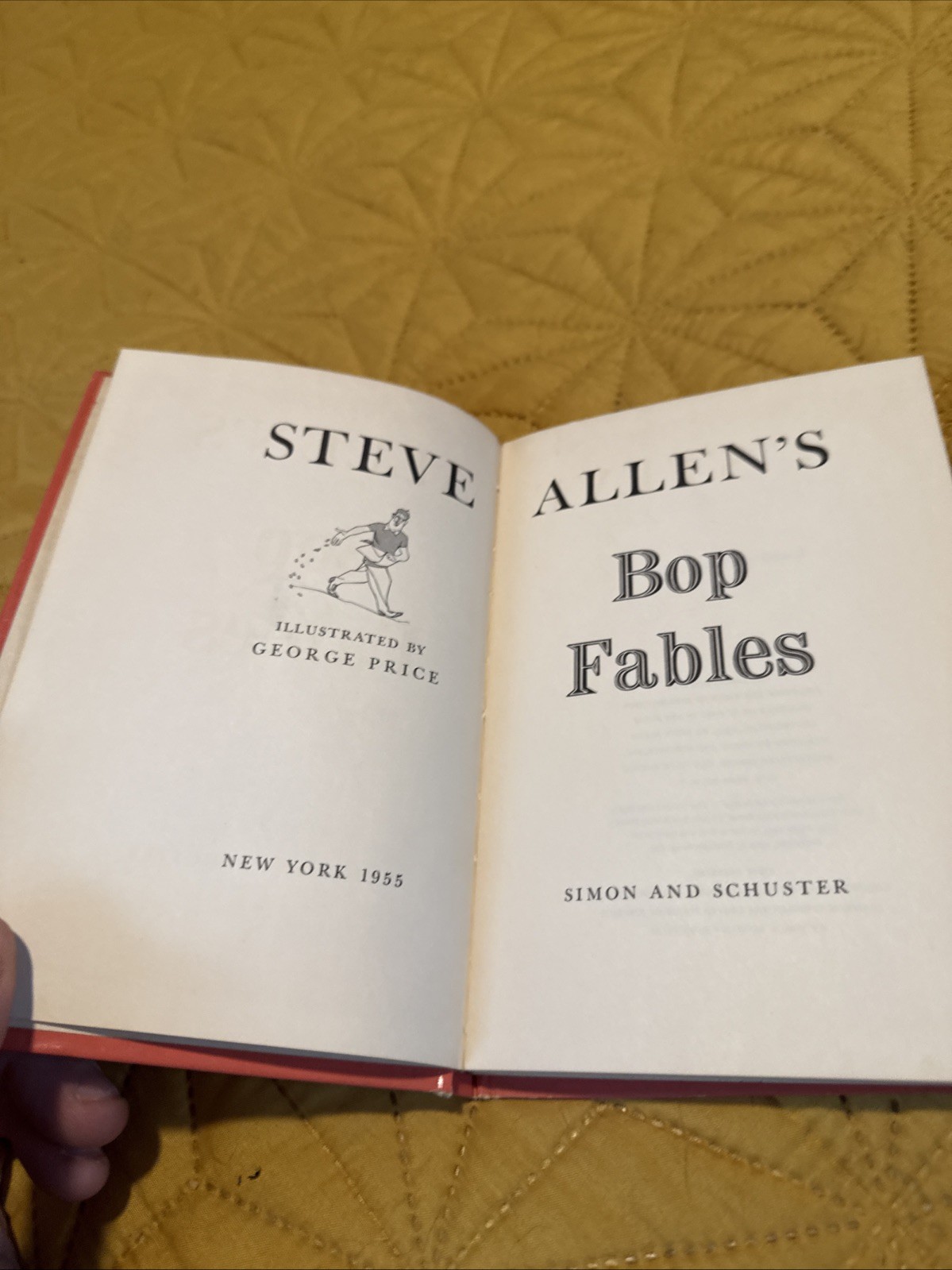 Steve Allen’s Bop Fables Book Rare! First Printing 1955 68 Pages Beatnik Prose!