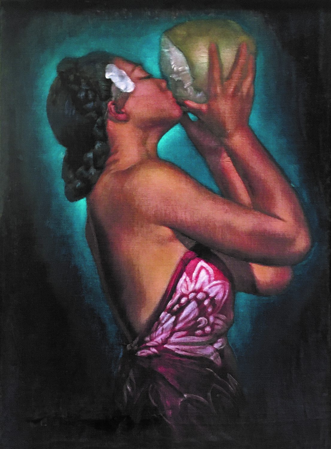 LEETEG, BABES, BARS, BEACHES, and BLACK VELVET ART; author signed, nudes,Tahiti