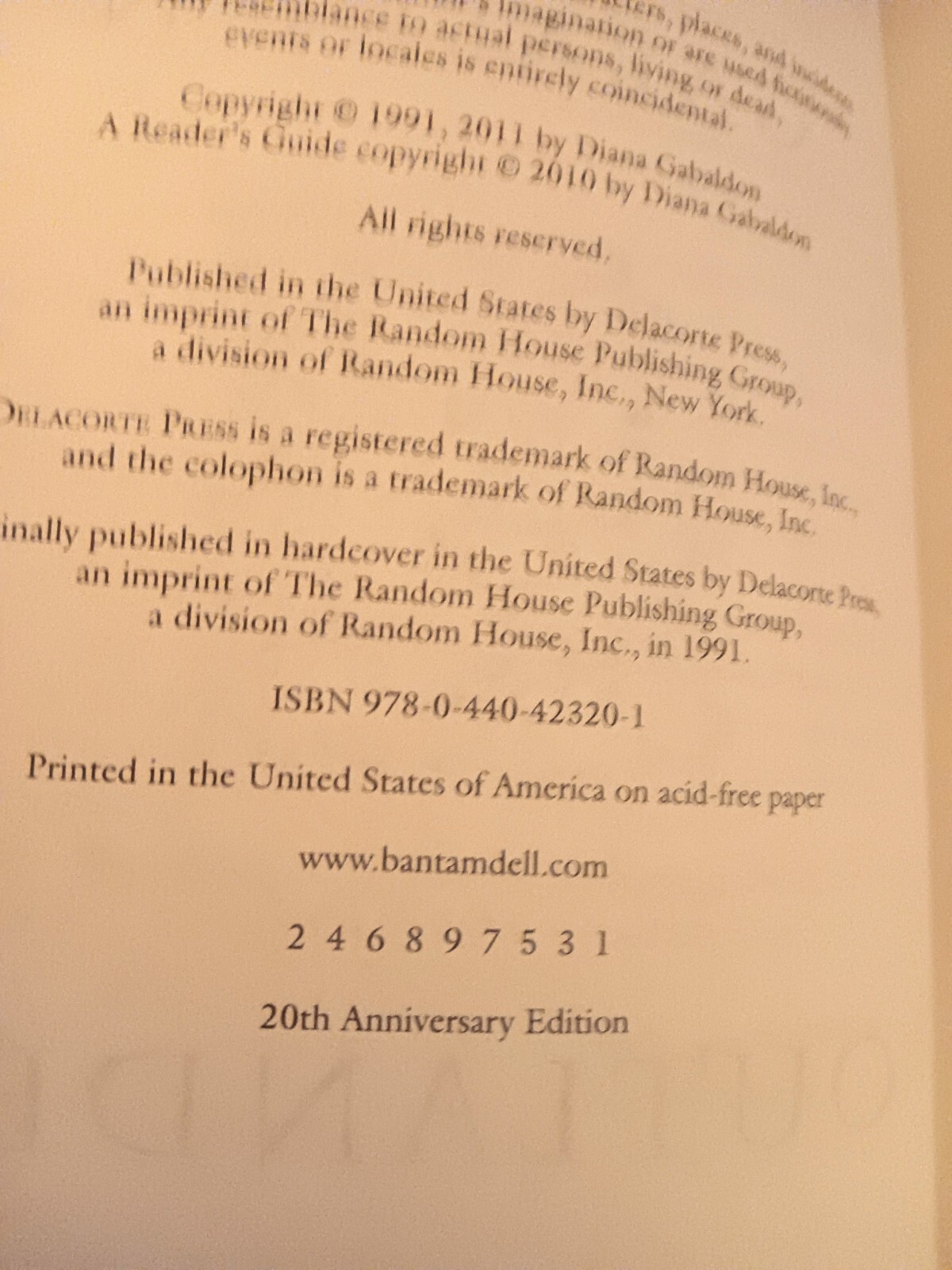 Outlander Anniversary Edition Ser.: Outlander (20th Anniversary Collector’s…