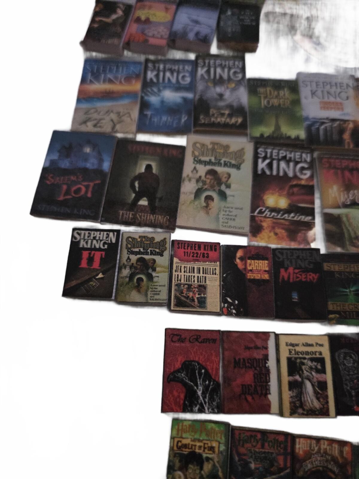 96 Miniature Book Collection 1:12 Scale Stephen King + Harry Potter & Much More