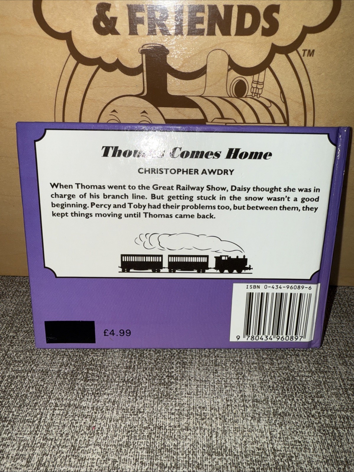 THOMAS COMES HOME THOMAS FRIENDS TANK ENGINE TRAIN C. AWDRY THE RAILWAY SERIES