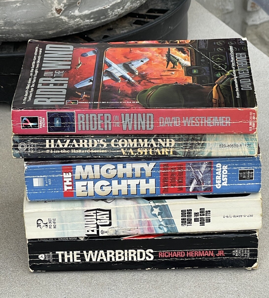 Lot Of 5 War Themed Books Various Authors Fiction/Non-Fiction