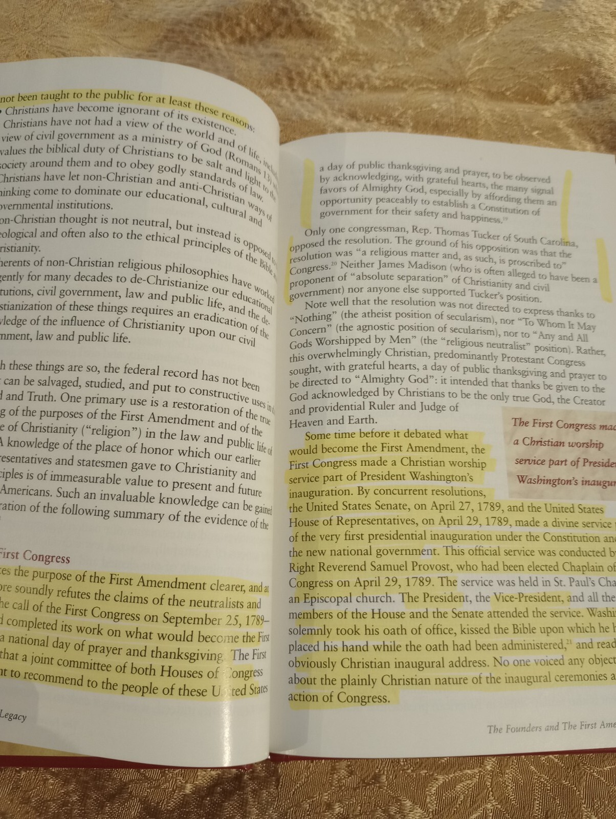 Reclaiming the Lost Legacy Founders & First Amendment by D. James Kennedy HC