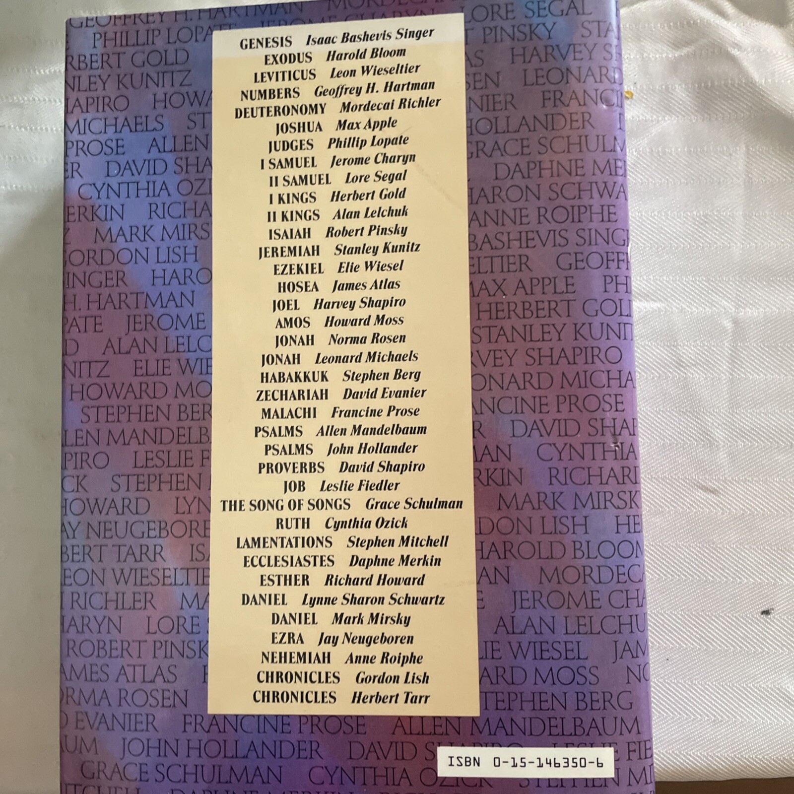 Congregation Contemporary Writers Read the Jewish Bible David Rosenberg 1987 HC
