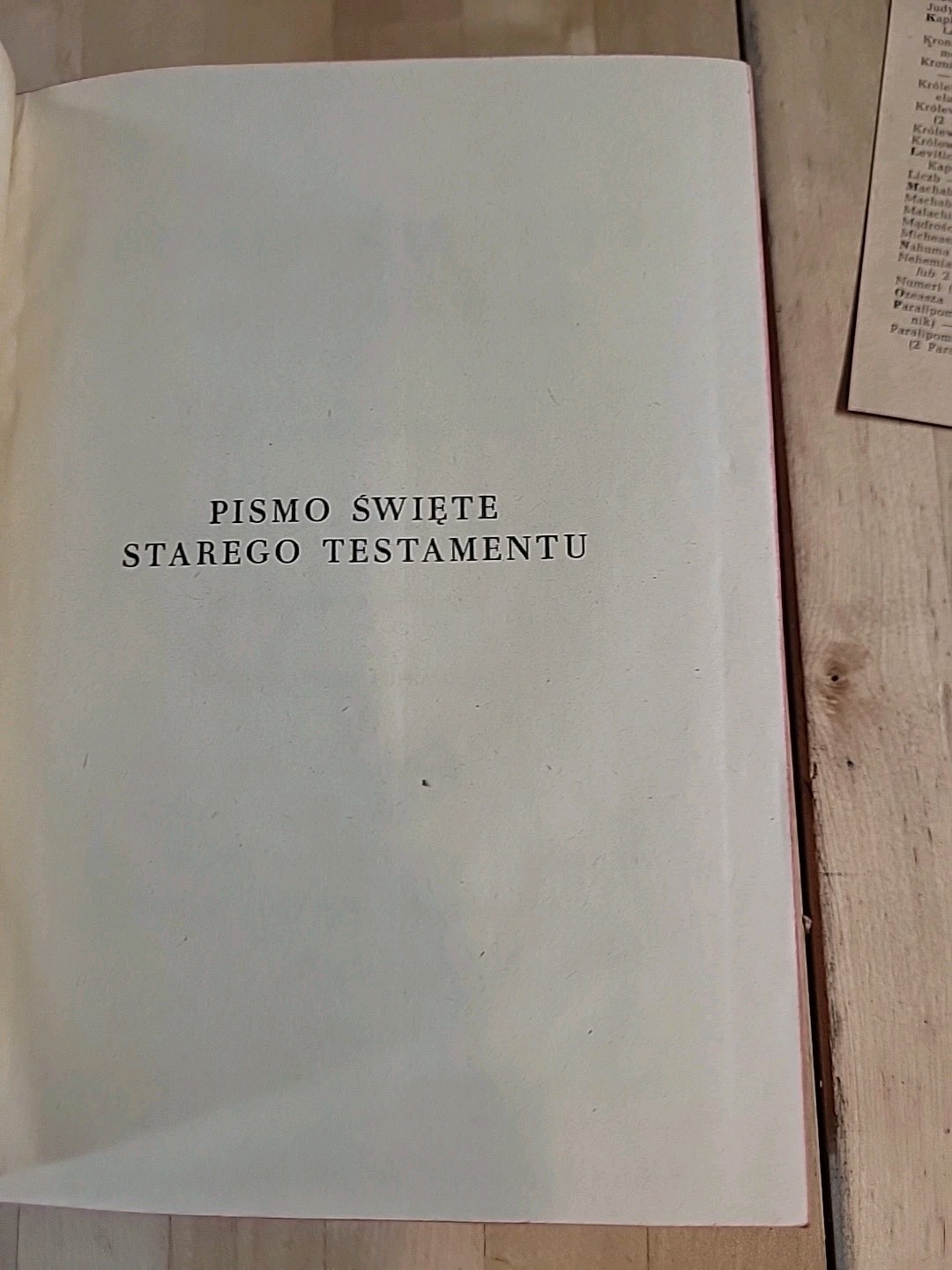 Pismo Swiete Starego Testamentu 1956 Hardcover With Sleeve ORIGINAL