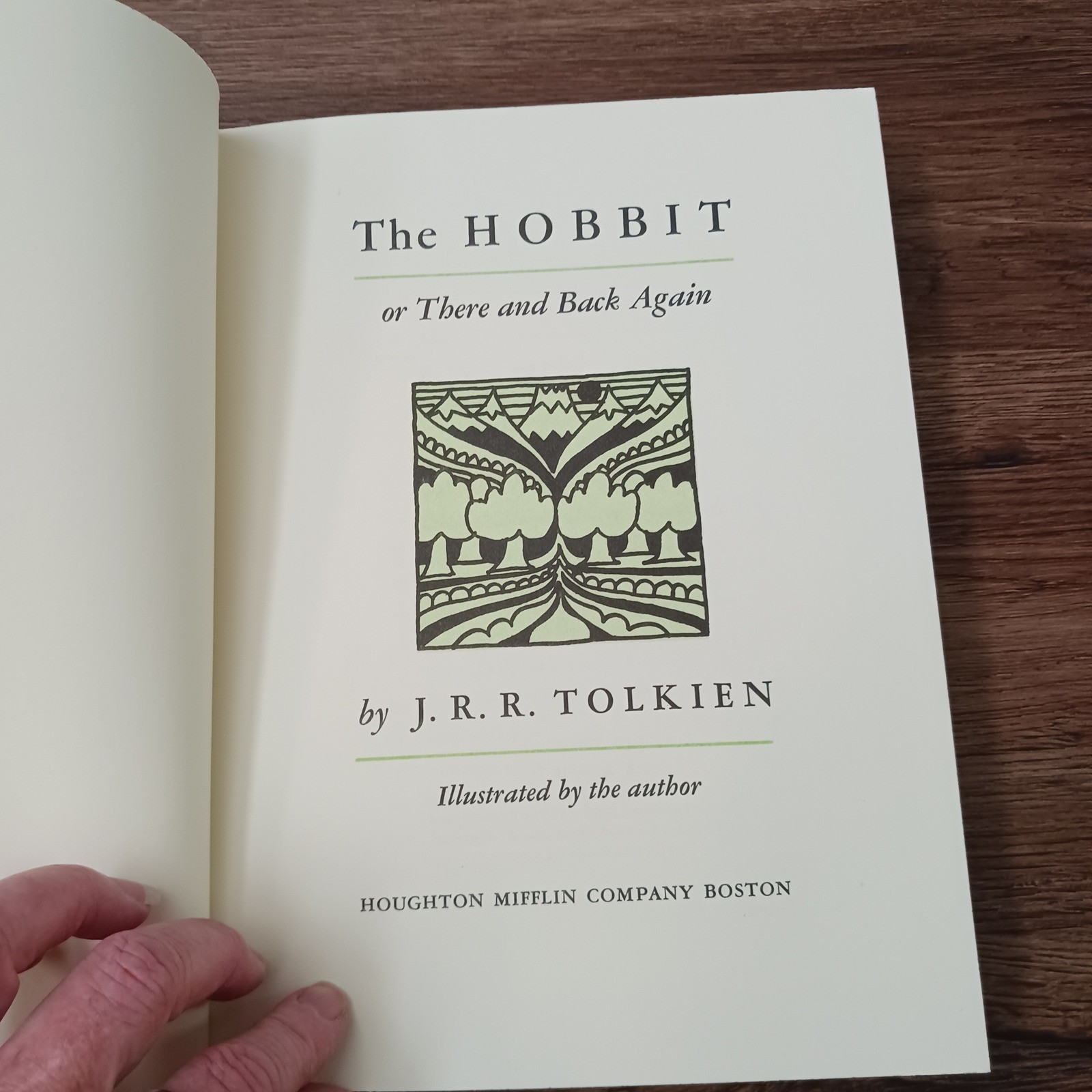 The Hobbit J.R.R. Tolkien Houghton Mifflin Collector’s Edition Green Slipcase