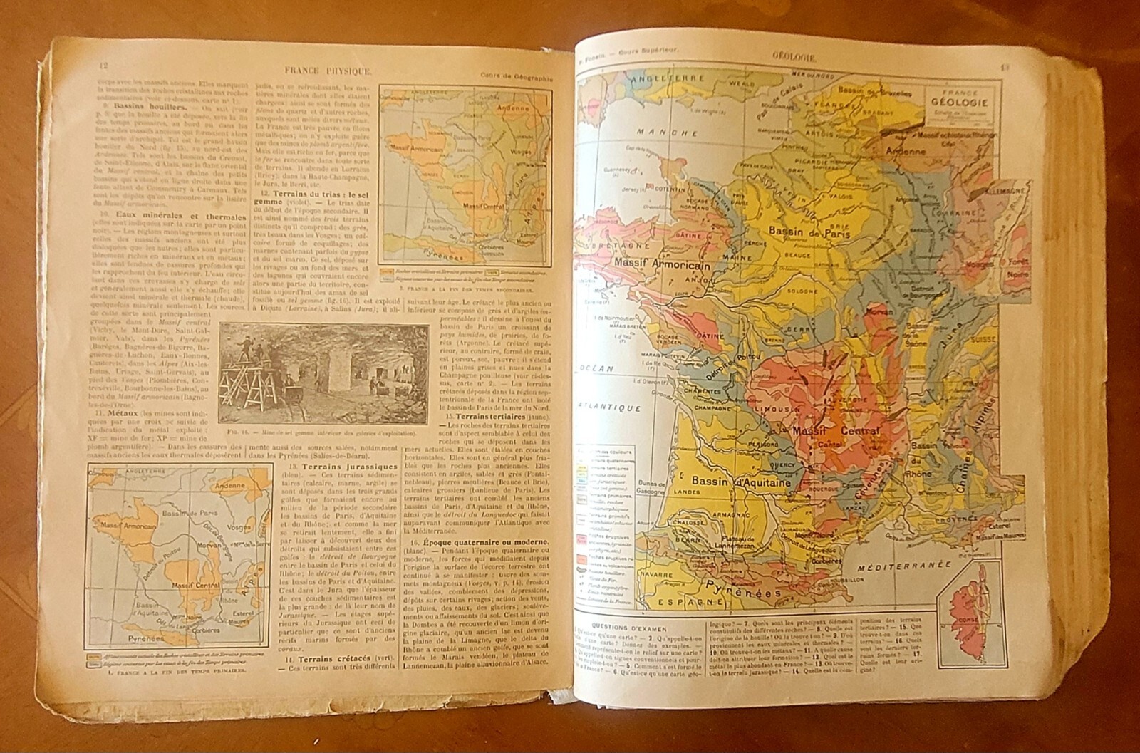 France, Geography by P.Foncin, 231 pages.