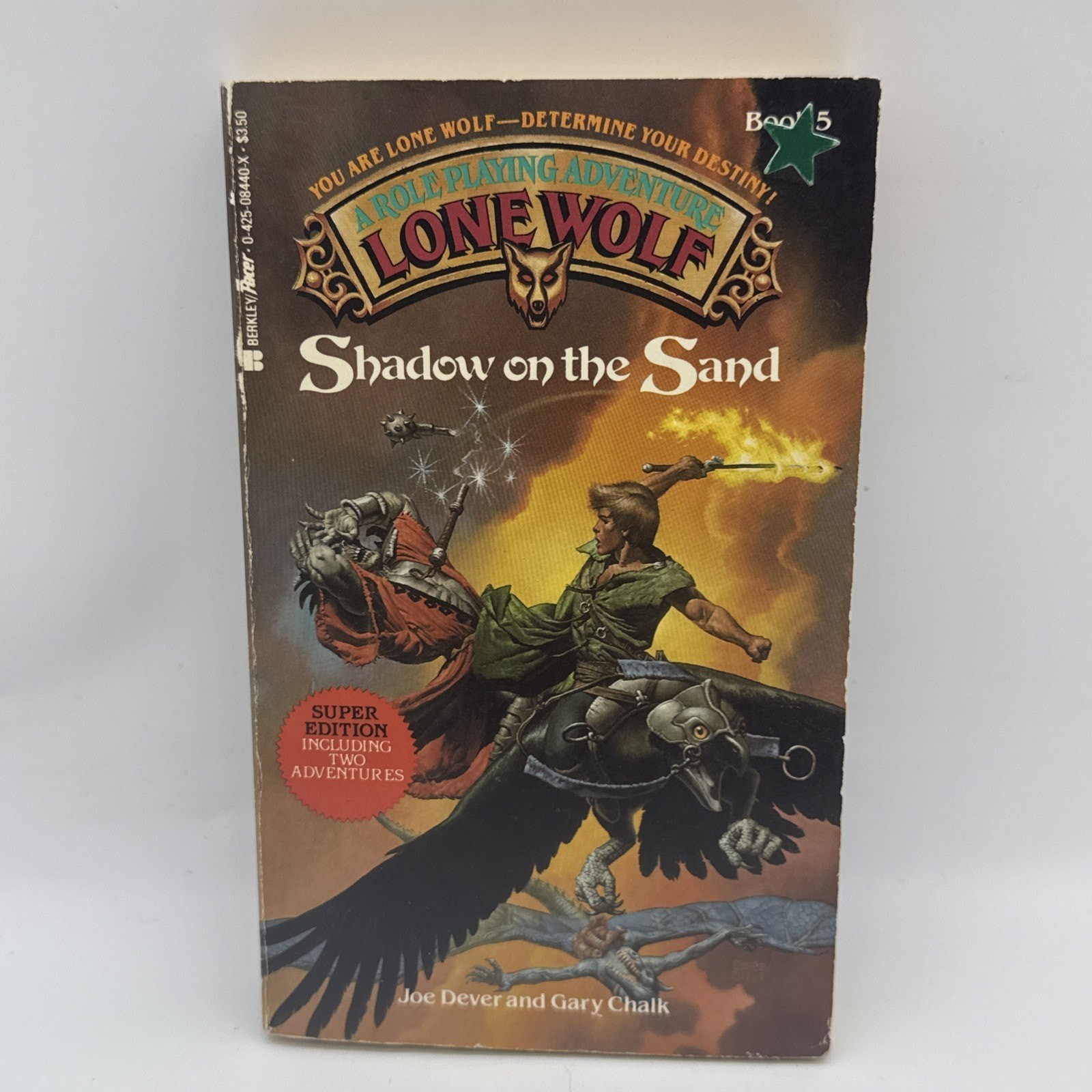 LOT OF 5 LONE WOLF BOOKS – ROLE PLAYING ADVENTURE BOOK 1, 2, 3, 5, 10 – RARE HTF