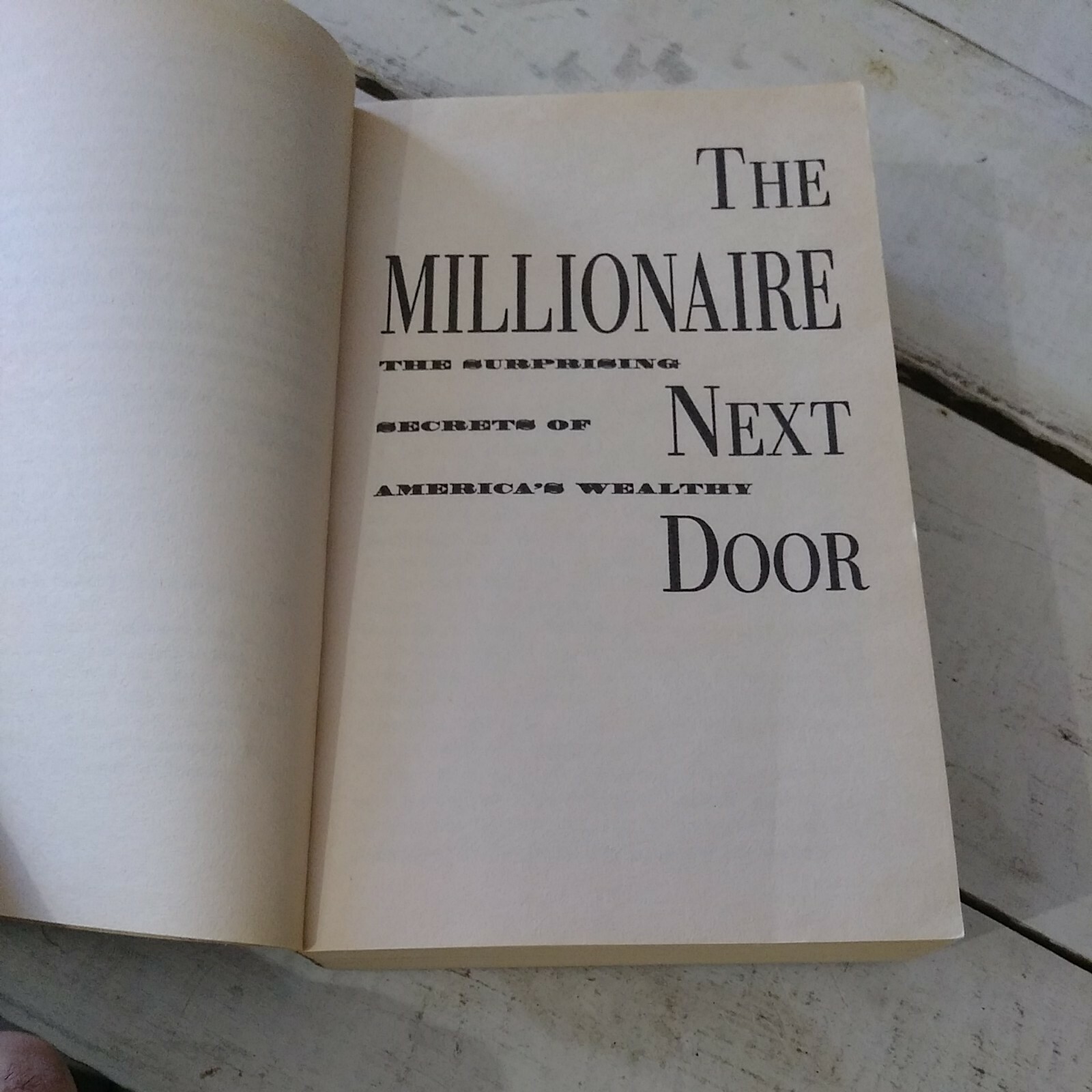 The Millionaire Next Door Thomas Stanley William Danko Finance Paperback
