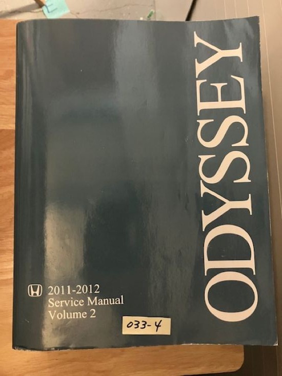 OEM HONDA 2011 – 2012 ODYSSEY FACTORY SERVICE MANUAL SHOP REPAIR 2 BOOKS