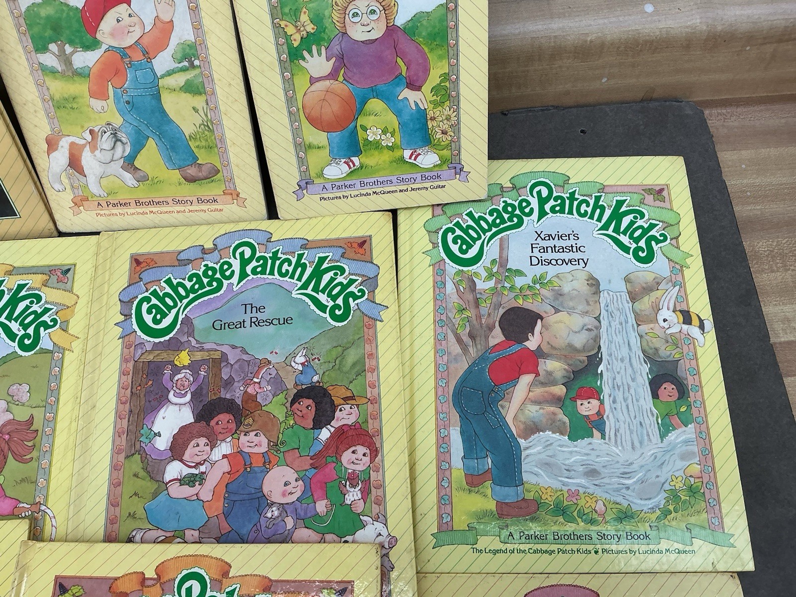 Vintage Cabbage Patch Kids Books Lot of 8 Hardcover Parker Brothers