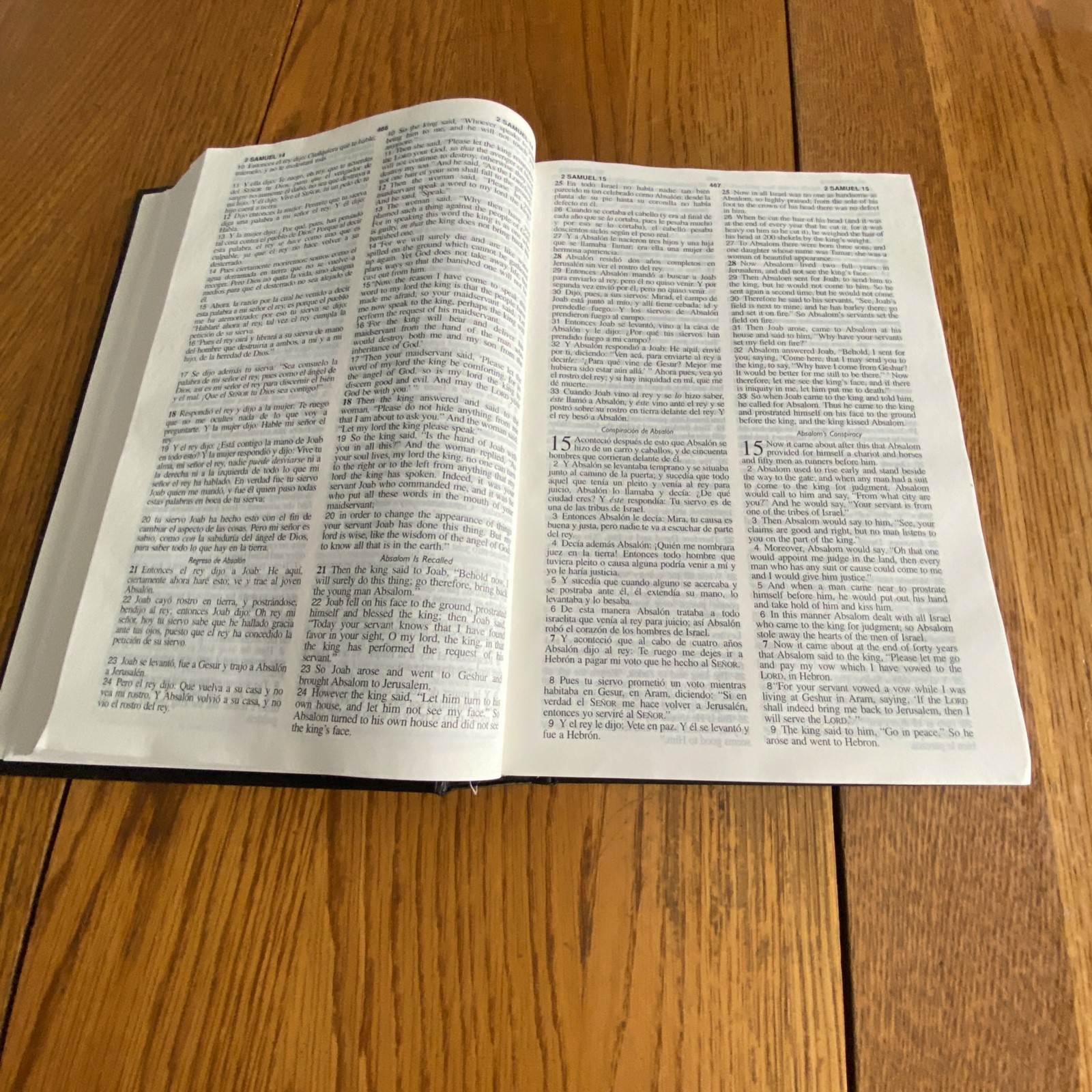 Santa Biblia Holy Bible NASB Updated Edition Bilingual Edition Hardcover Black