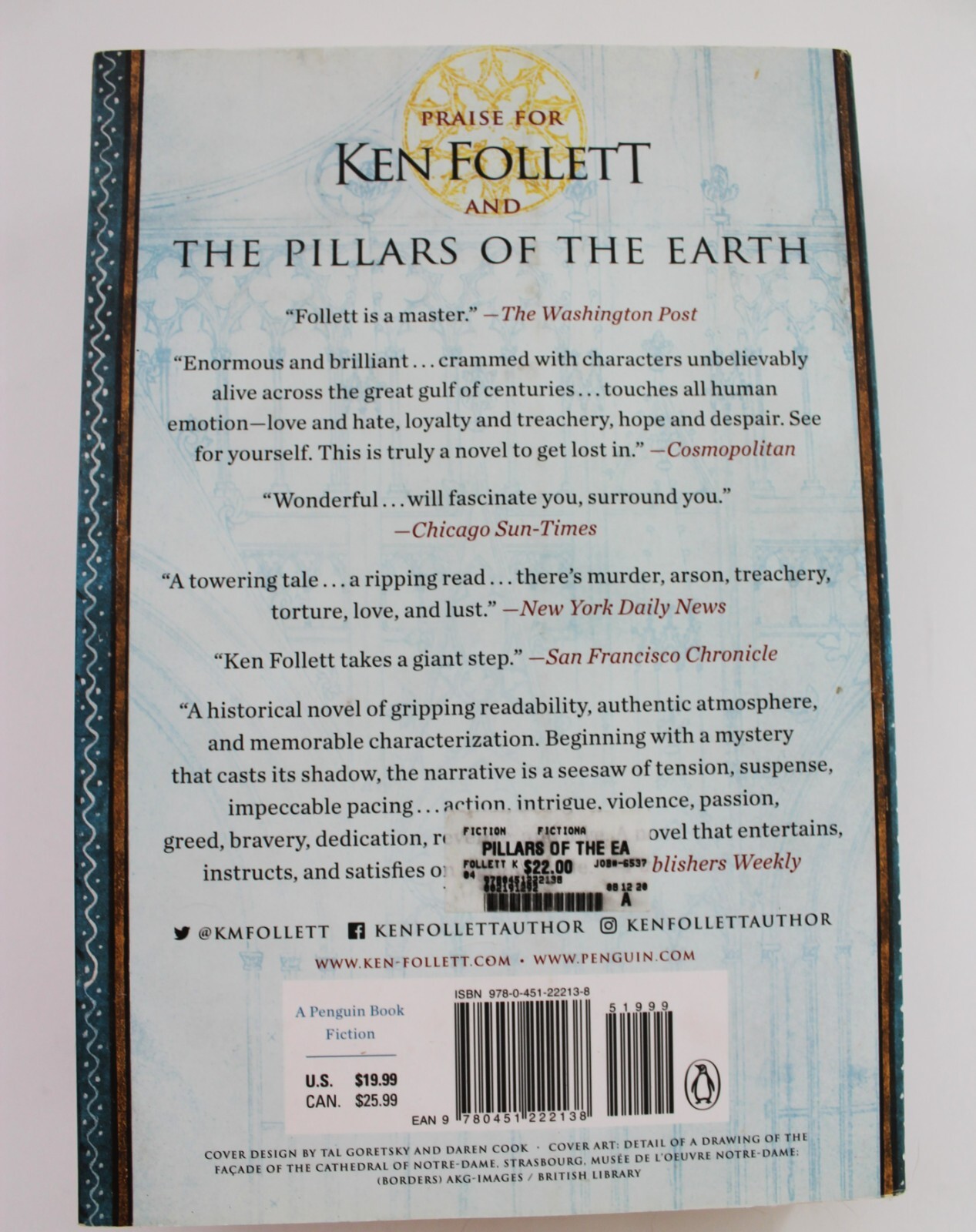 The Pillars of the Earth: A Novel Ken Follett 2017 Kingsbridge Series Paperback