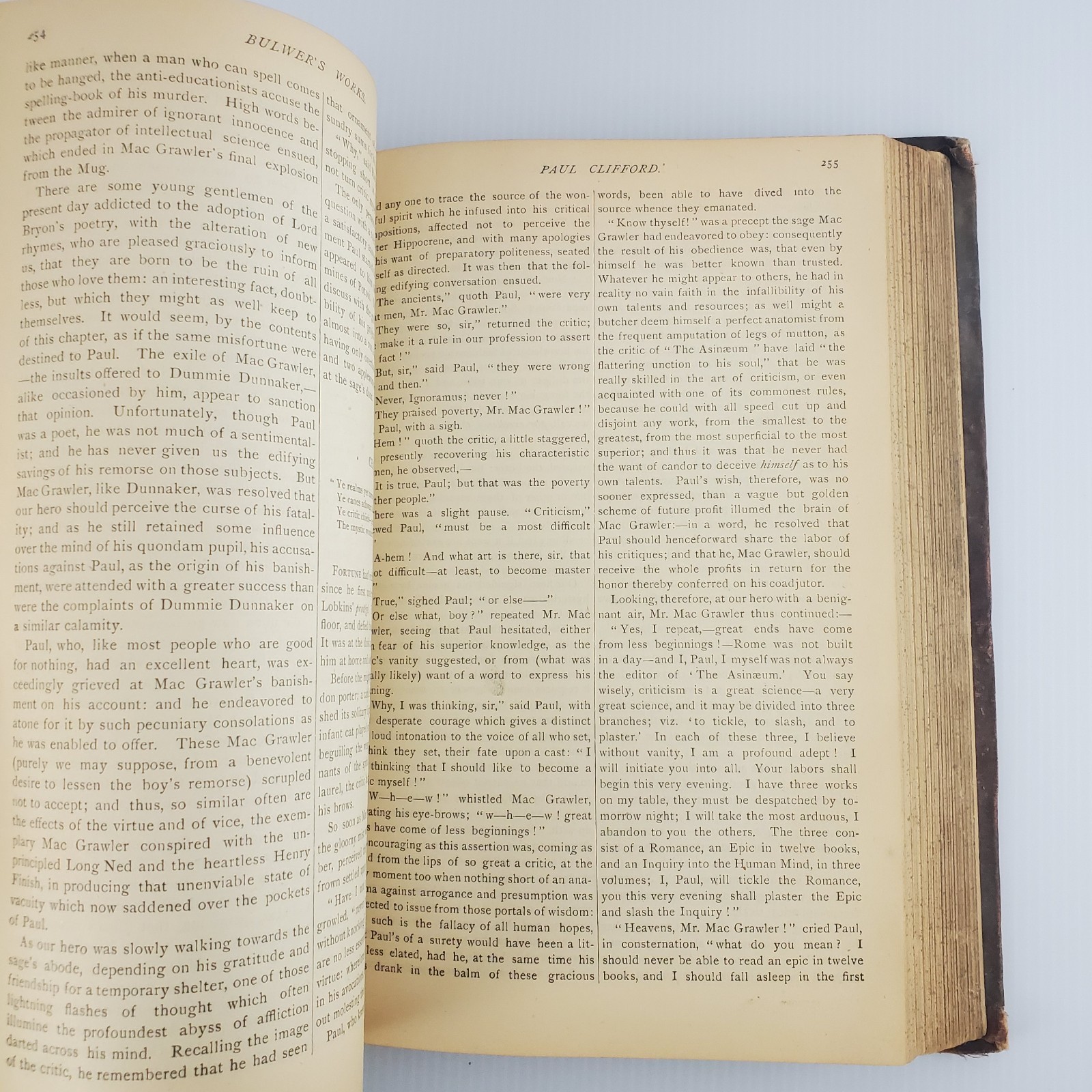 Antique Bulwers Works Volume VIII (8) By Edward Bulwer Lytton Hardcover