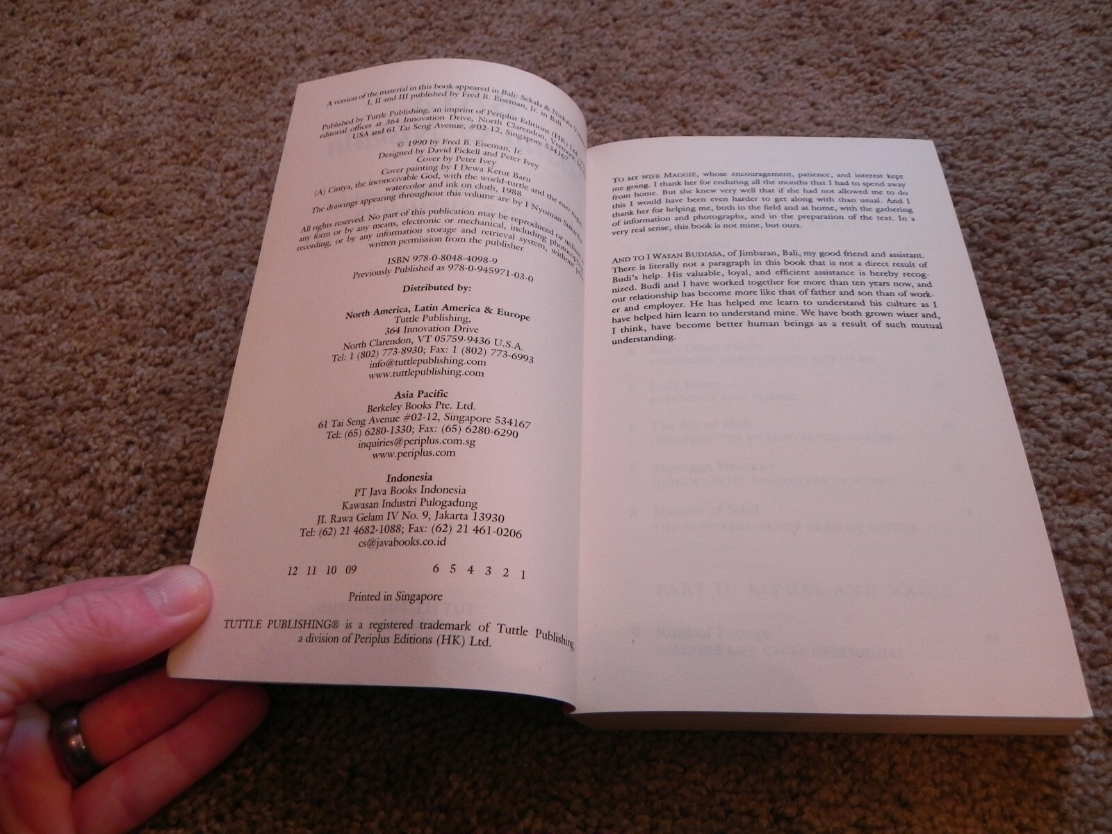 Bali Sekala & Niskala By Fred B. Eiseman, Jr. 1990 Tuttle Publishing