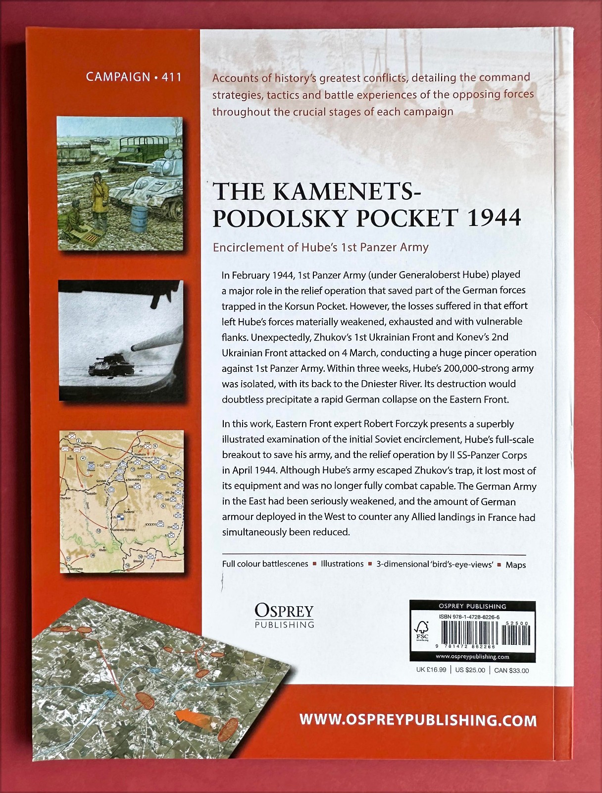 The Kamenets Podolsky Pocket 1944 OSPREY Campaign #411 WWII book Robert Forczyk