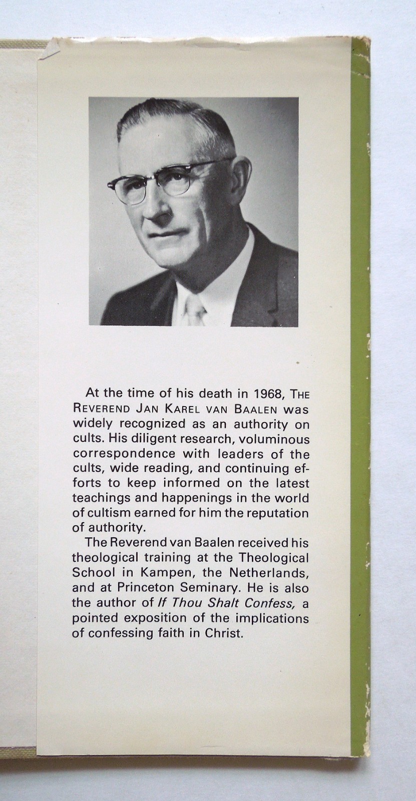 The Chaos of Cults – J.K. Van Baalen, 1975 hc w/dj, Wm. B. Eerdmans Pub. Co.