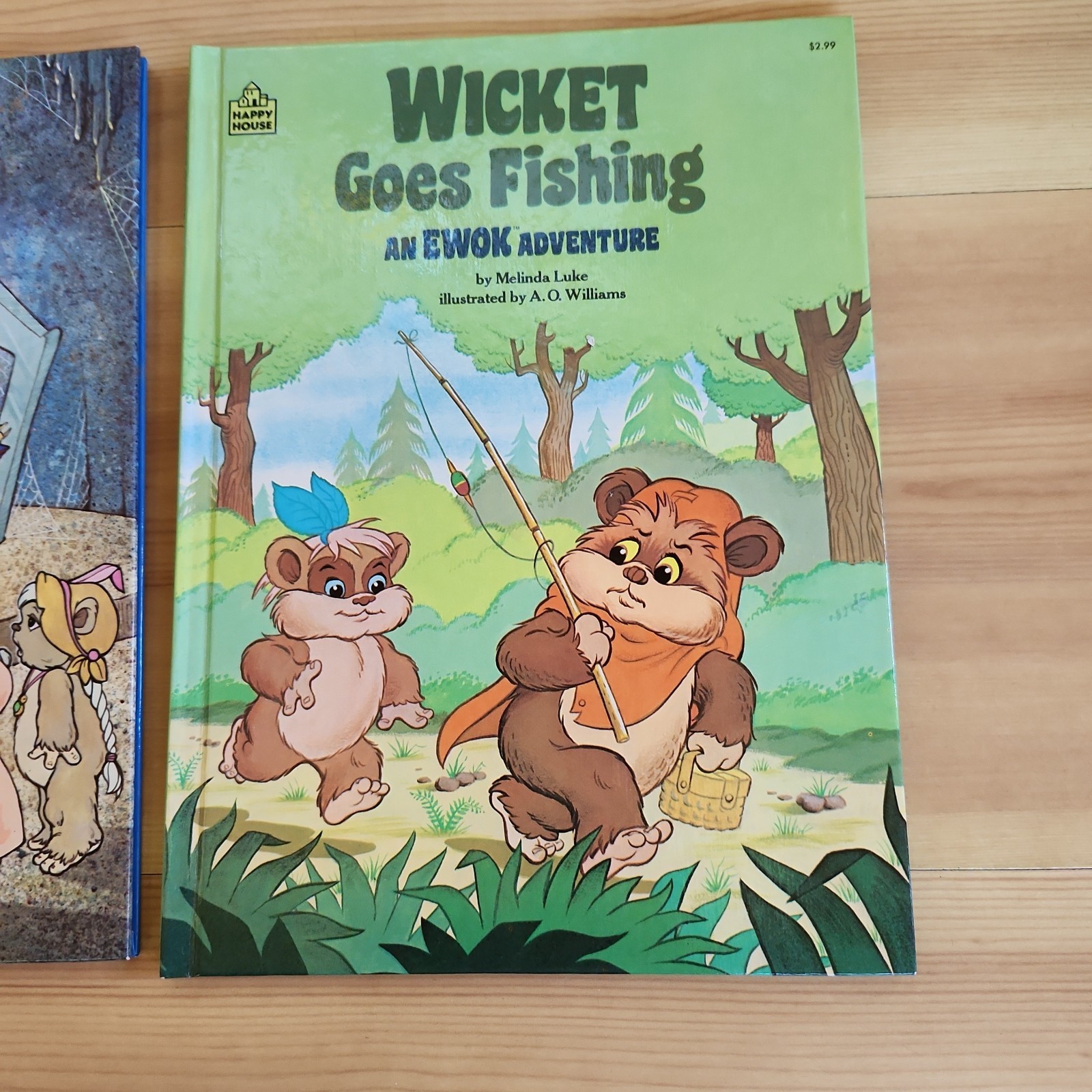 2 An Ewok adventure Hardcover Books The Shadow Stone, Wicket Goes Fishing