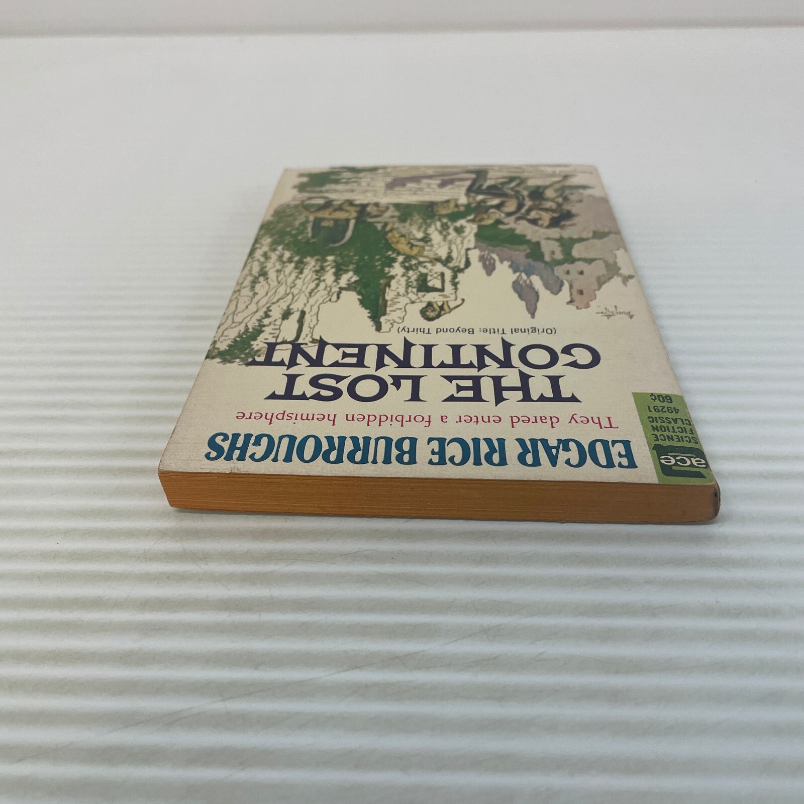 The Lost Continent Science Fiction Paperback Book by Edgar Rice Burroughs 1972