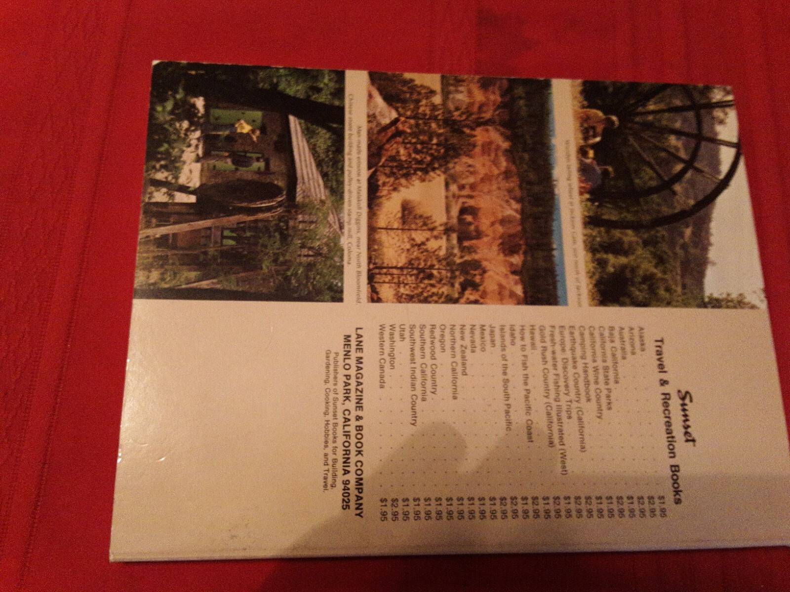 Gold Rush Country Sunset Magazine 1973
