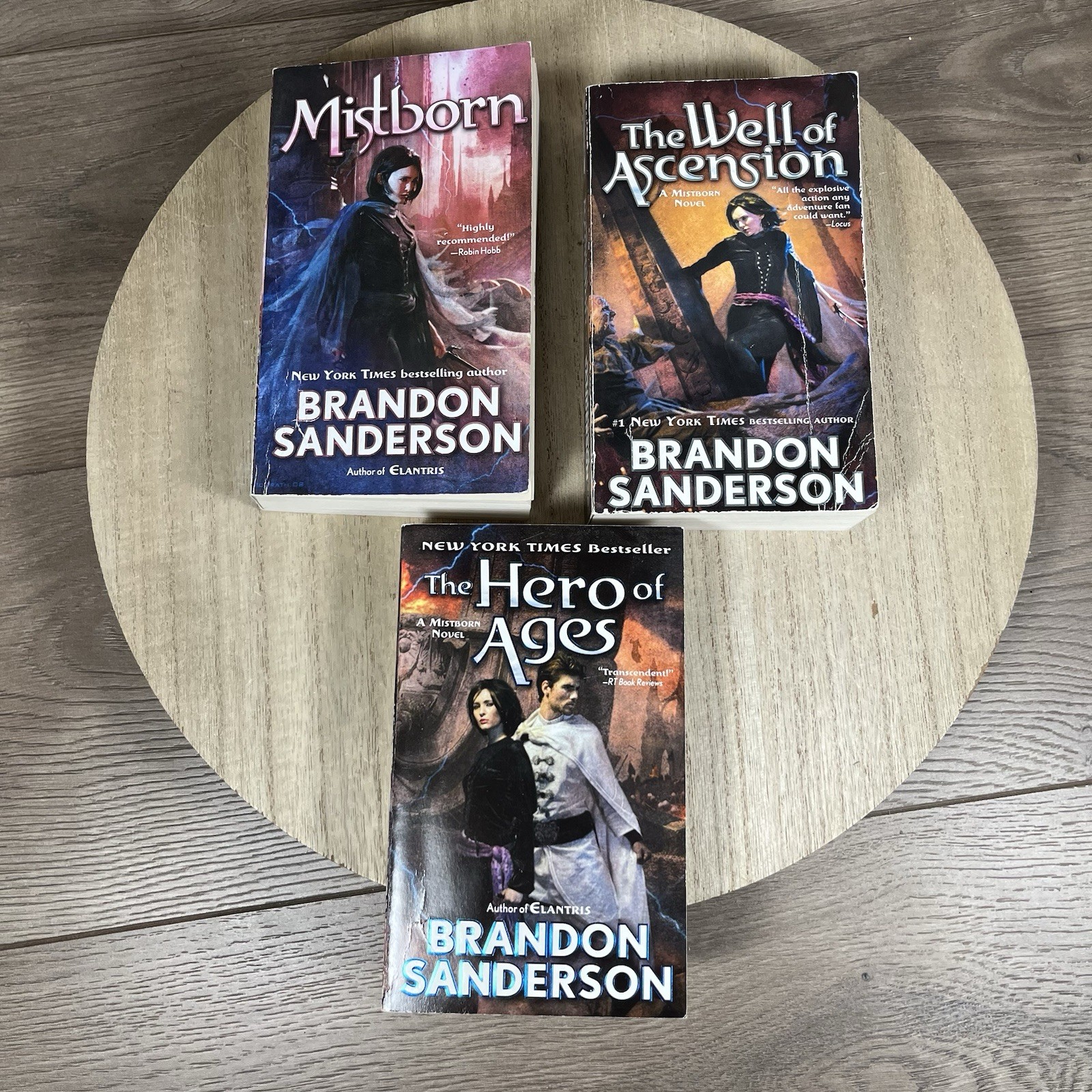 Mistborn Trilogy 1-3 Brandon Sanderson Paperback Books Mass Market
