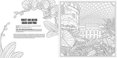 Gardens: A Smithsonian Coloring Book, Smithsonian Institution, Very Good Book