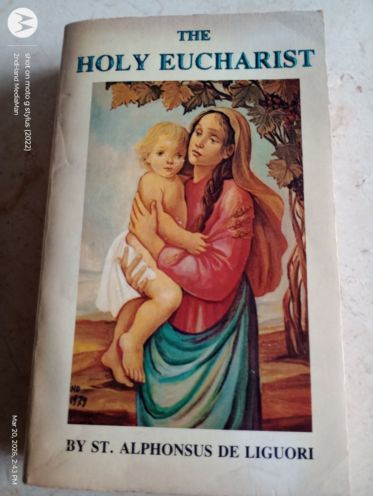 THE HOLY EUCHARIST ALPHONSUS DE LIGUORI PAPERBACK BOOK
