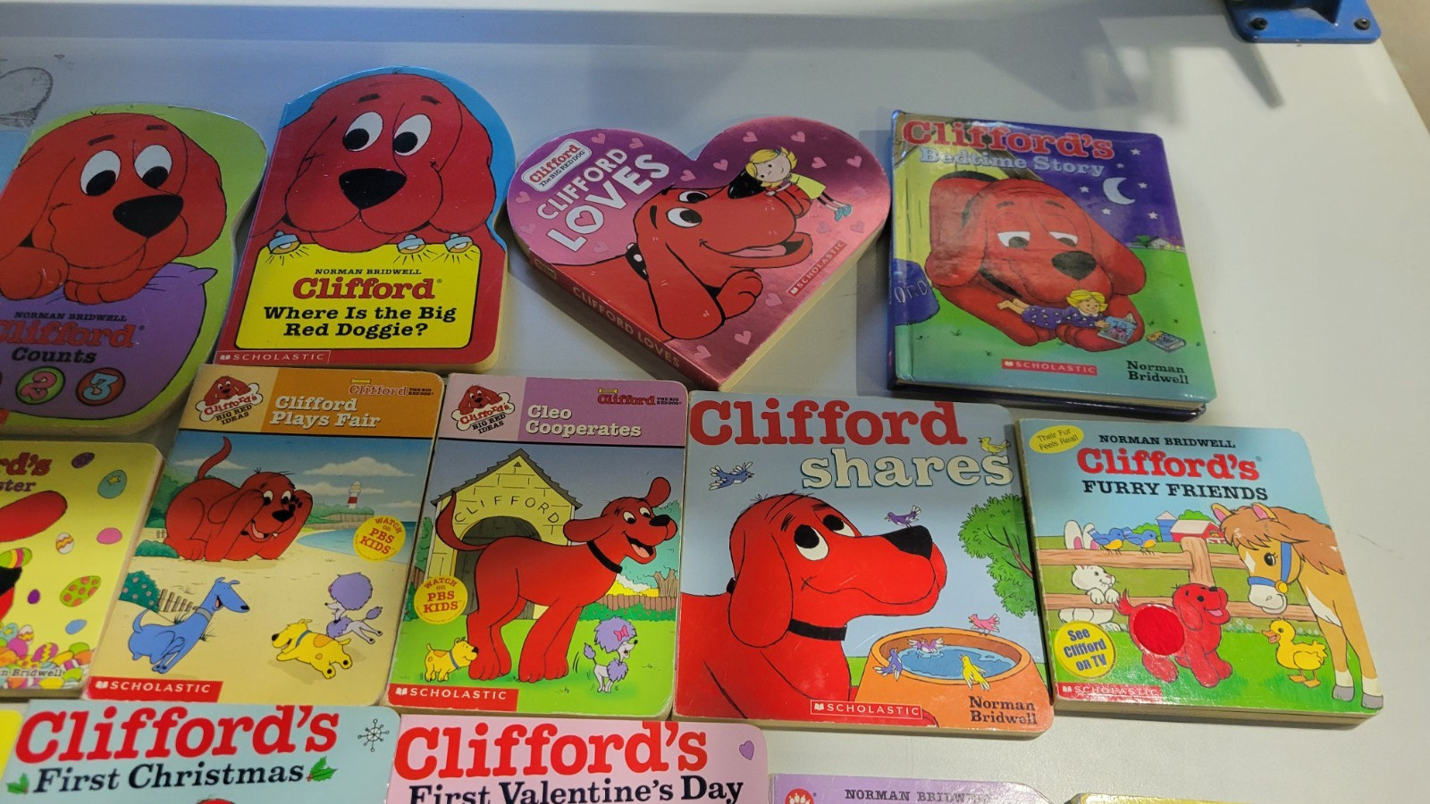 Lot of 10 Norman Bridwell Clifford’s Board Books for Children’s *Random Mix*