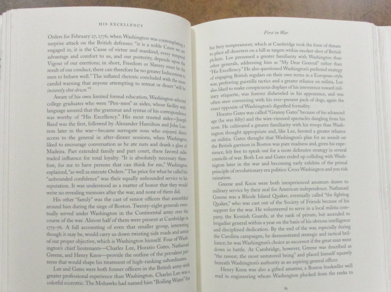 “His Excellency: George Washington” Hardcover Book (2004) Joseph J. Ellis