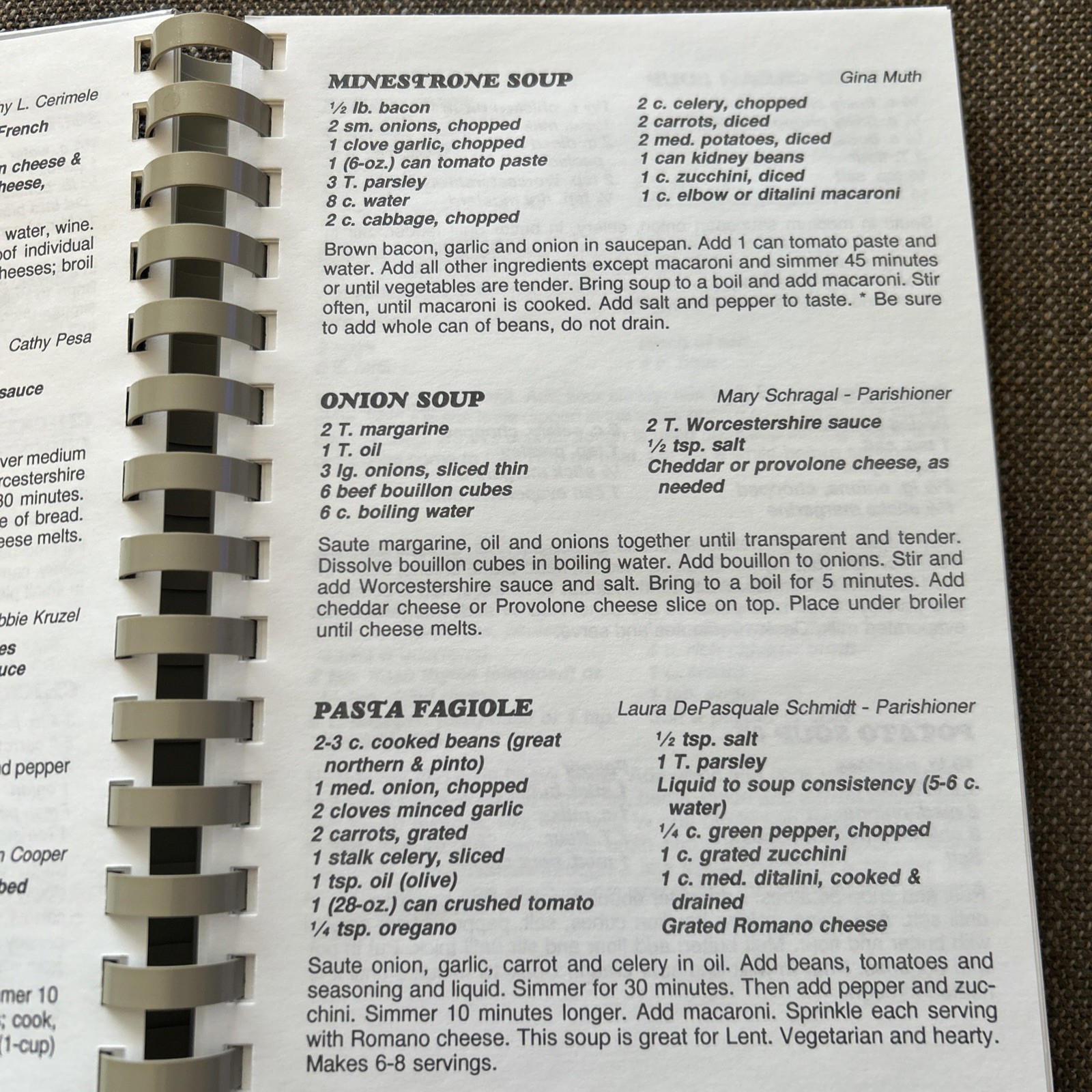 Cooking W/St Christine’s Church Cookbook Youngstown, Ohio VTG 1996 ~ 164 Pages