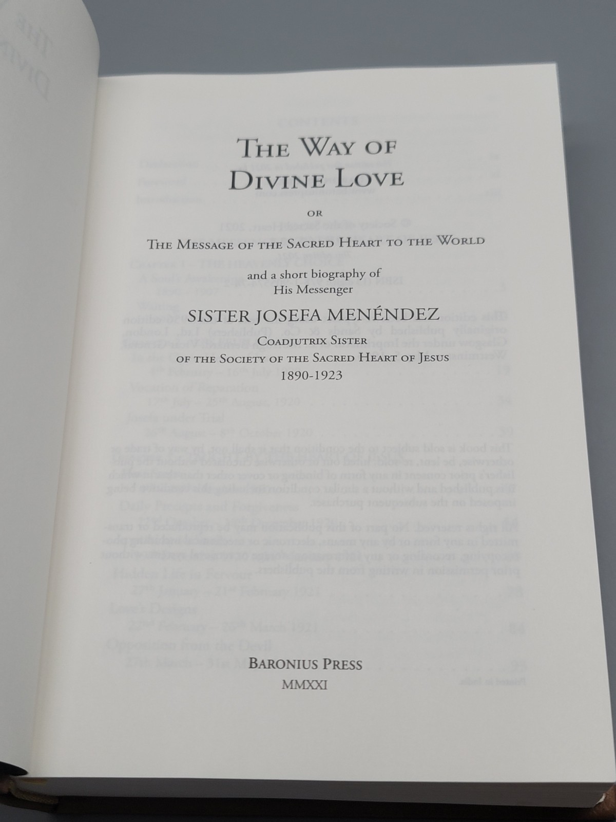 The Way of Divine Love by Sister Josefa Menendez EUC!!