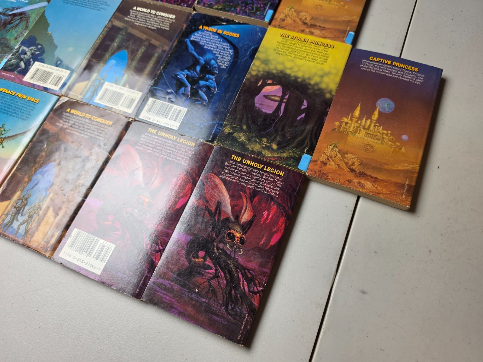 The Martian Tales of Edgar Rice Burroughs John Carter Of Mars Lot of 22 Books