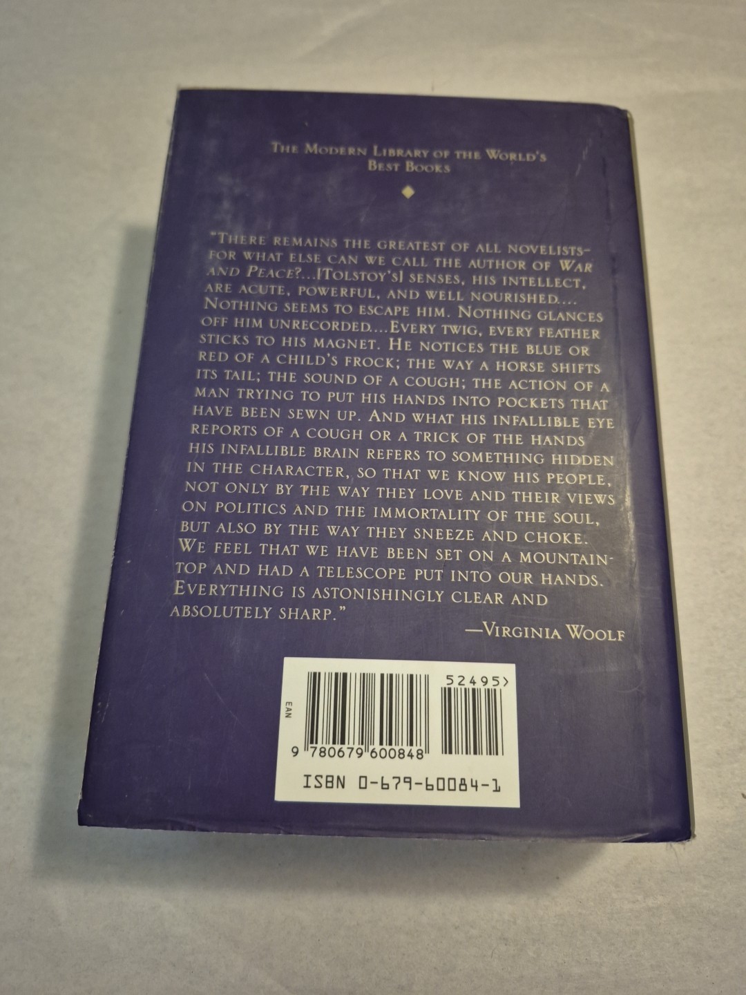 War and Peace by Leo Tolstoy 1994 Modern Library HC w/DJ Russian Literature