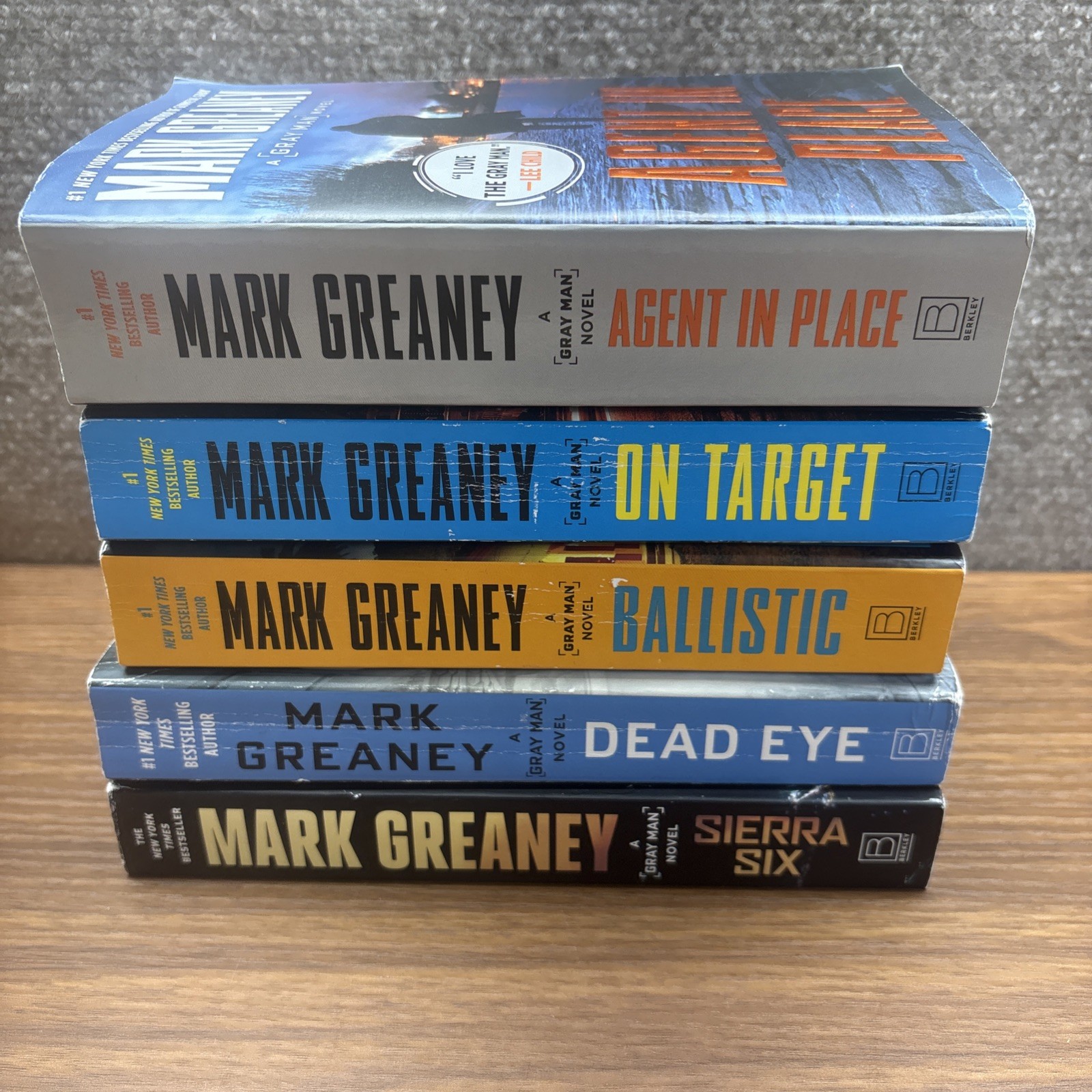Gray Man Series Lot of 5 by Mark Greaney Paperback Thriller/Action