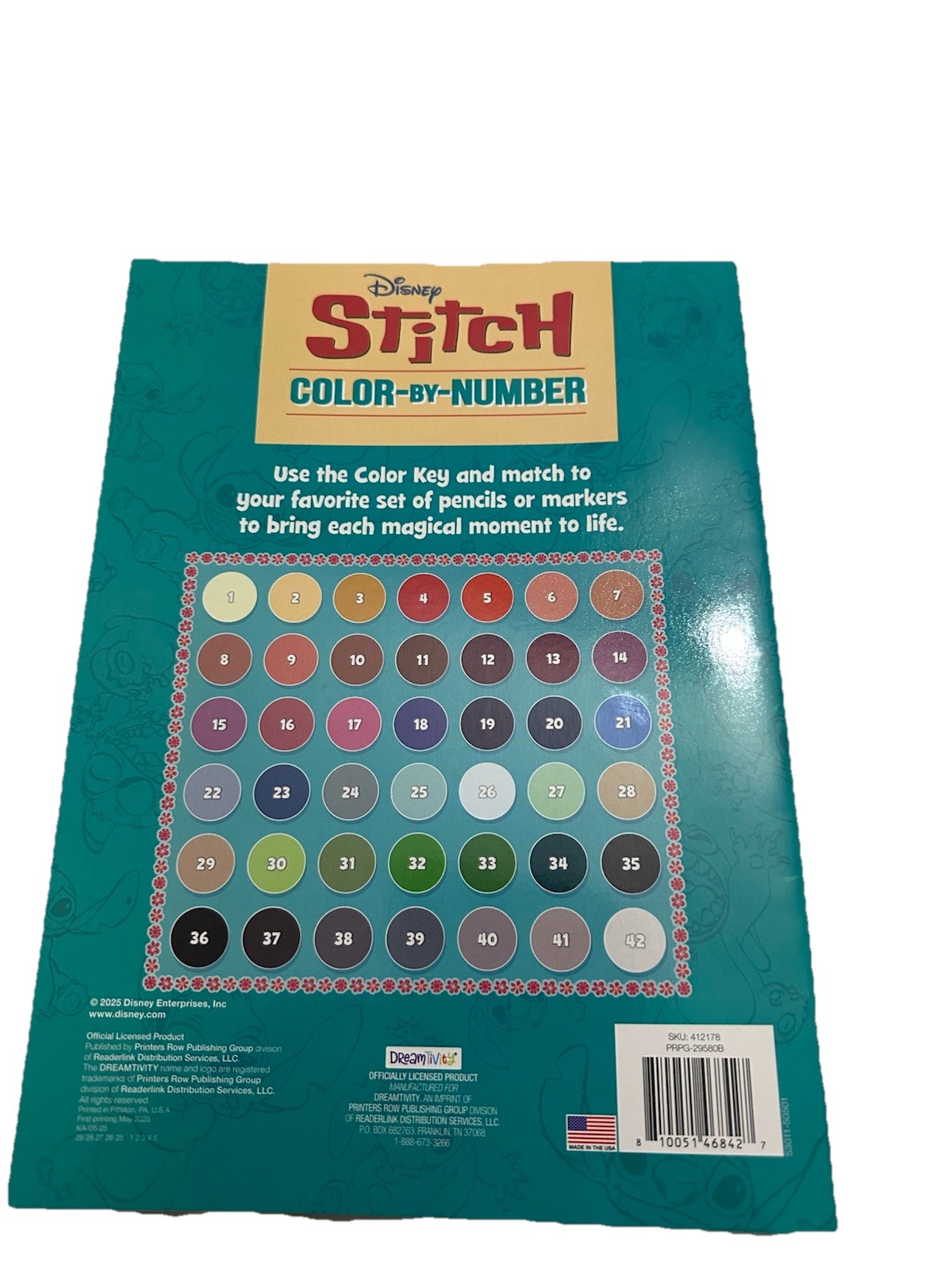 Disney Stitch Color-By-Number Flexibound – Coloring Book, March 18, 2025