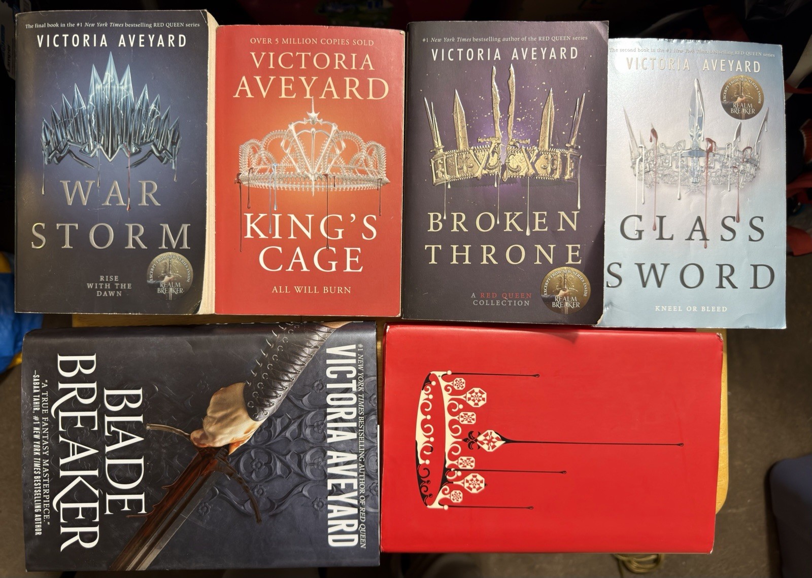 Victoria Aveyard Red Queen Series Book Lot HC/PB Glass Sword War Storm + More