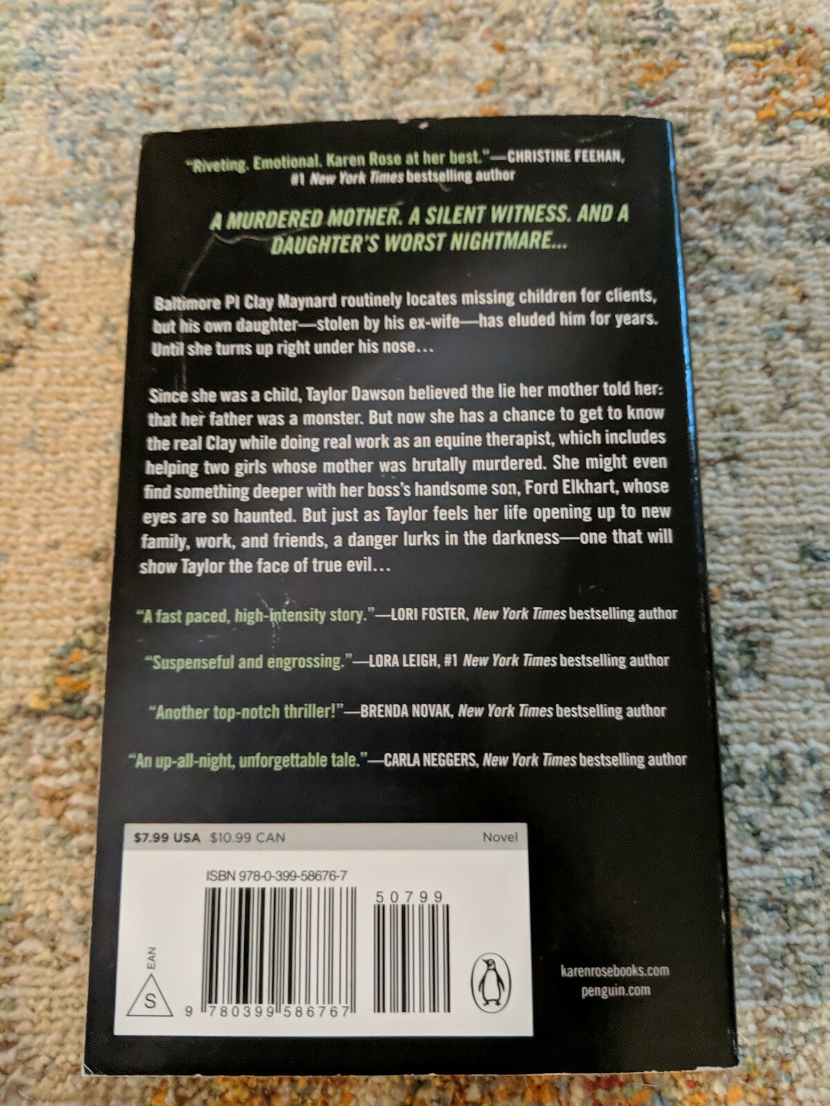 The Baltimore Ser.: Monster in the Closet by Karen Rose (2017, Mass Market)