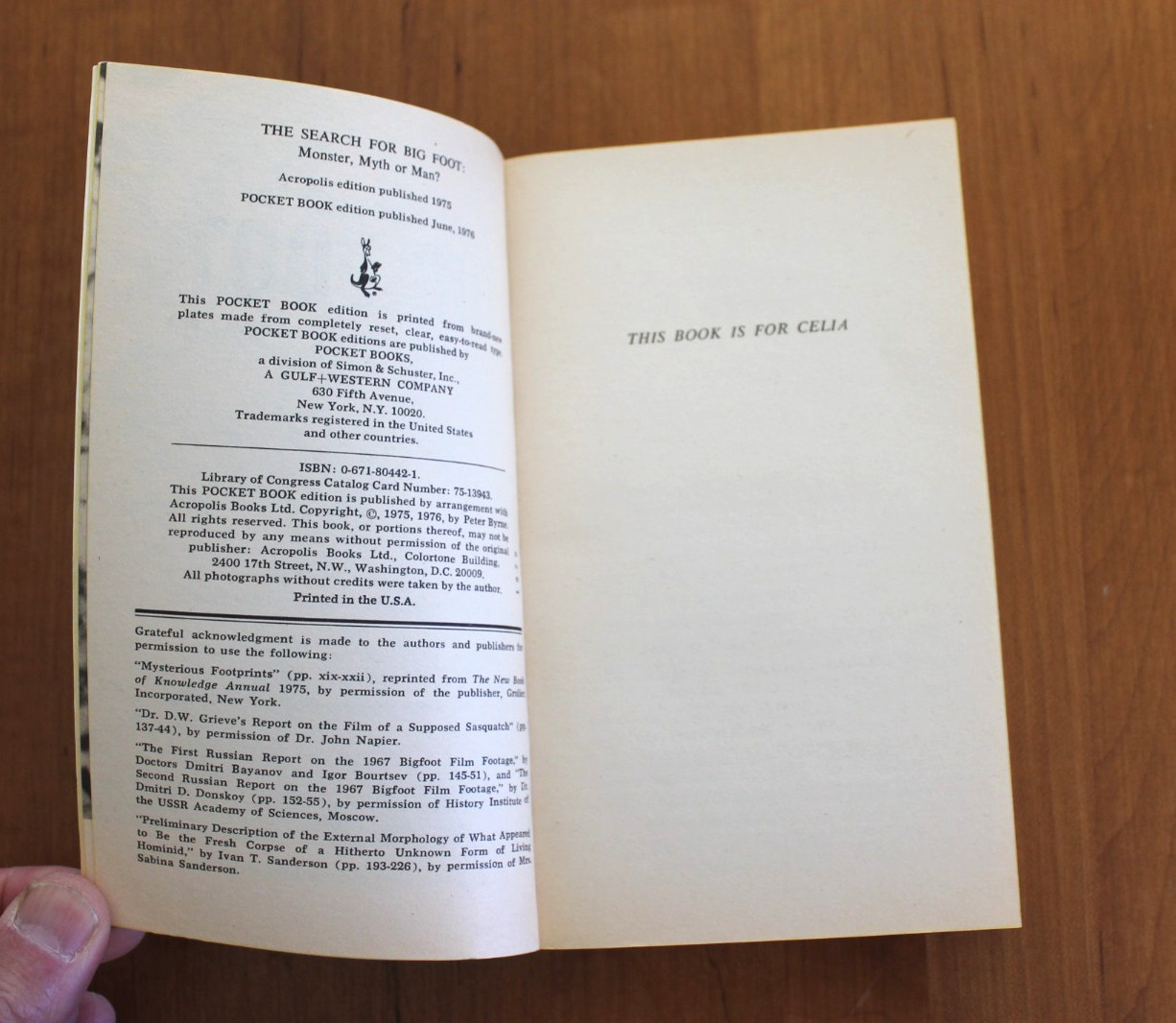 The Search for Bigfoot (Monster, Myth or Man?), Peter Byrne
