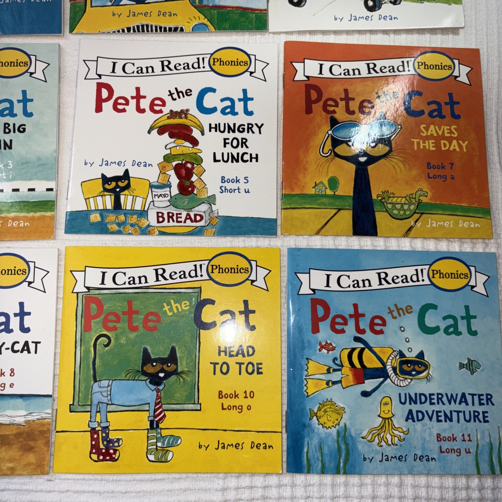 Lot Of 9, Pete The Cat, I Can Read Phonics